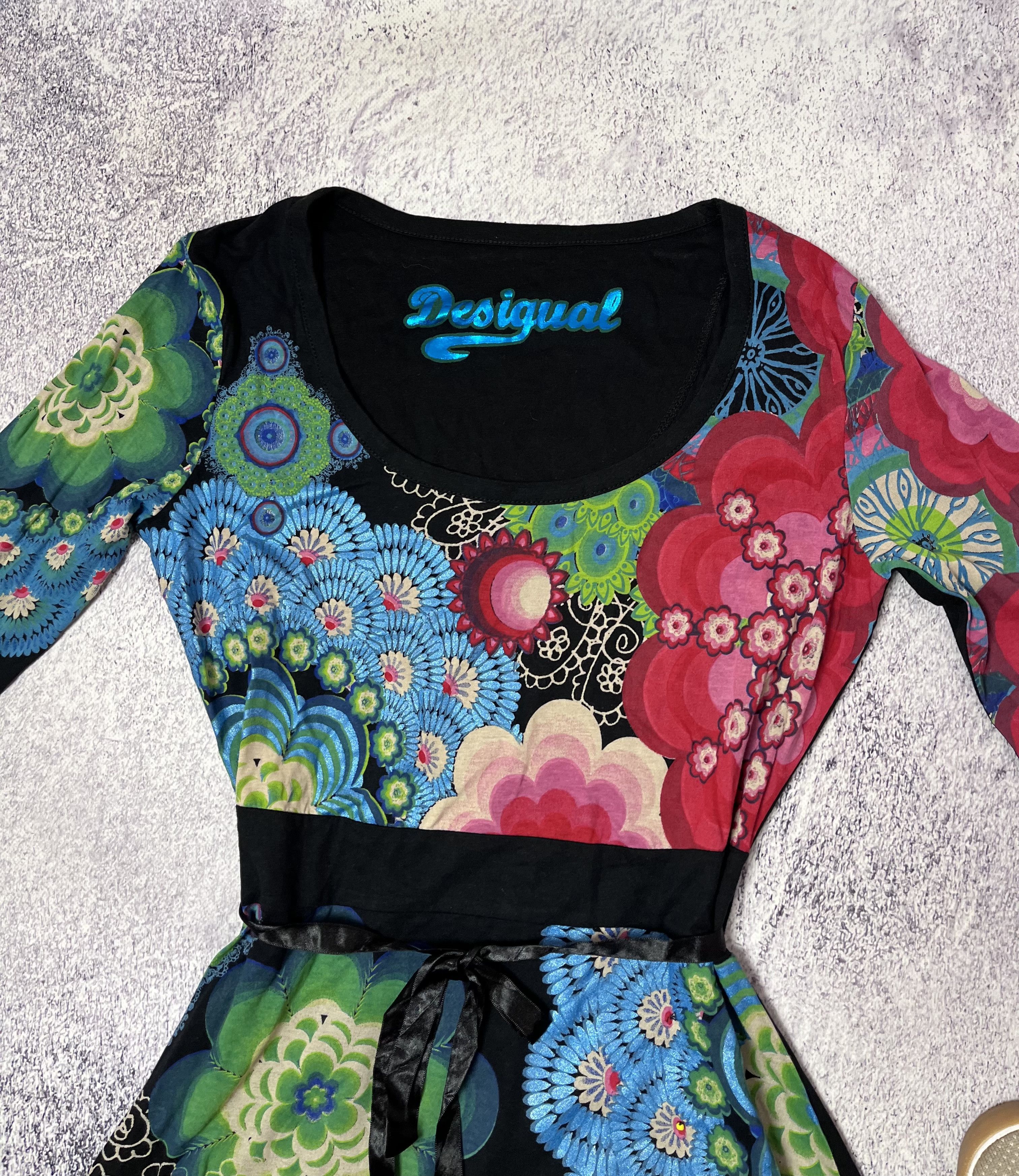 Designer × Vintage Vintage women dress Designer 3D logo flowers size Xl Size XL / US 12-14 / IT 48-50 - 5 Thumbnail