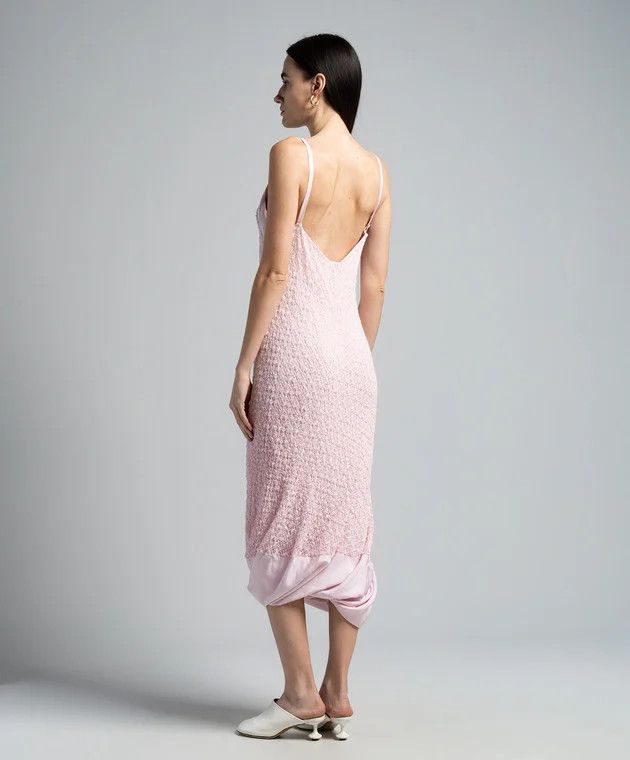 Jil Sander o1mt1gz0625 Dress in Pink Size M / US 6-8 / IT 42-44 - 3 Thumbnail