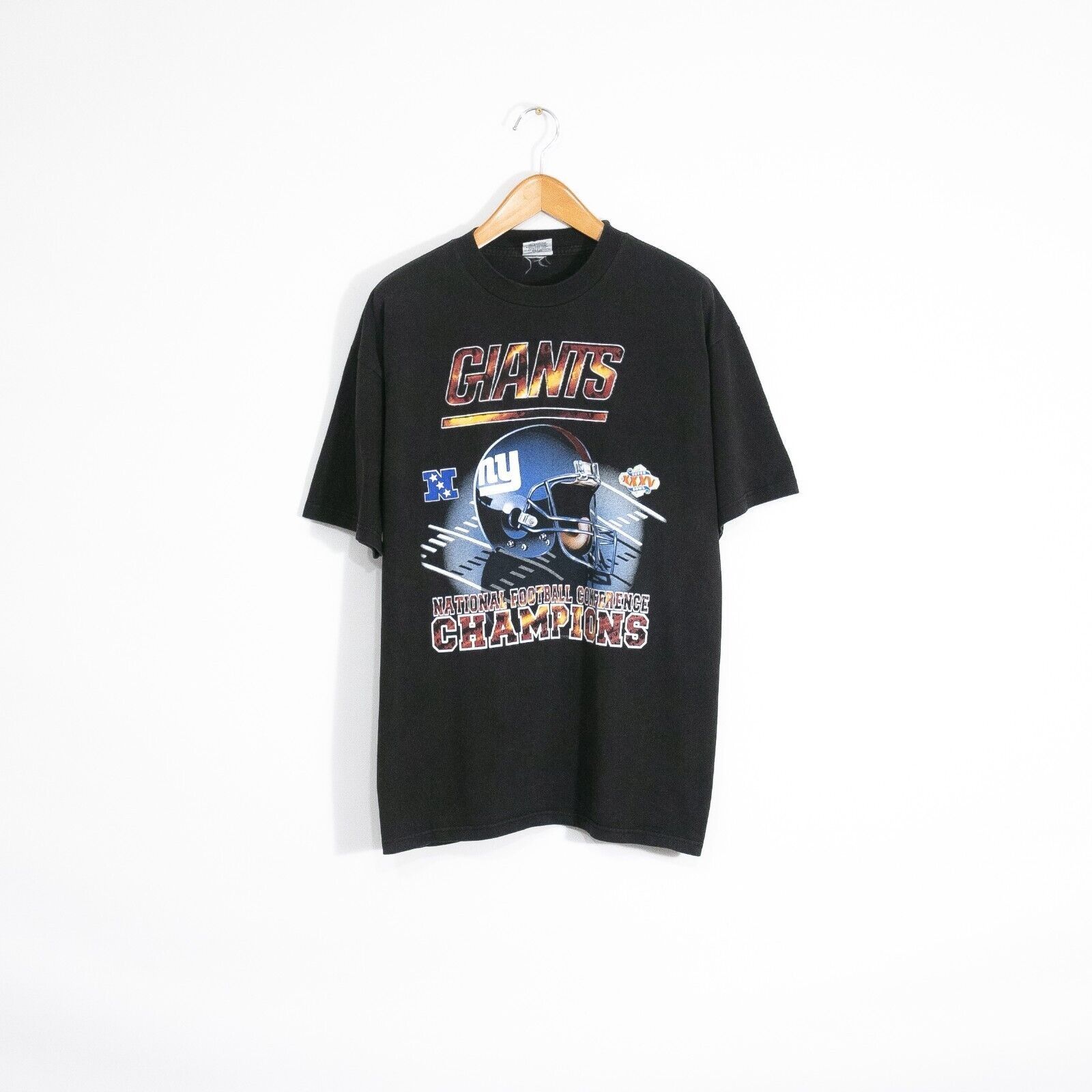 Vintage New York Giants T Shirt XL - Super Bowl XXXV 2001