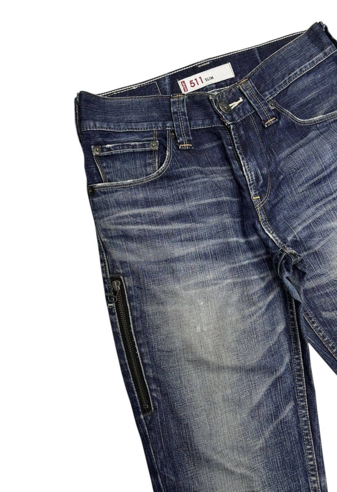 Levi's Levis 511 Slim Zipper Pocket Blue Denim Jeans Size US 30 / EU 46 - 1 Thumbnail