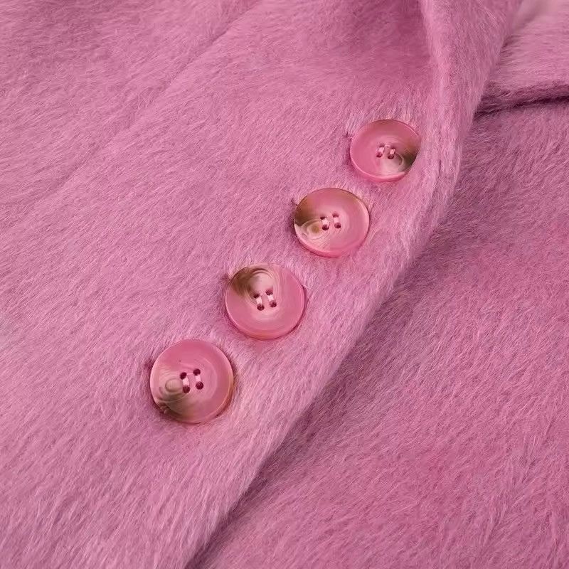Other Design Plush Fluffy Blazer Pink Elegant Fashion Coat Size M / US 6-8 / IT 42-44 - 9 Thumbnail