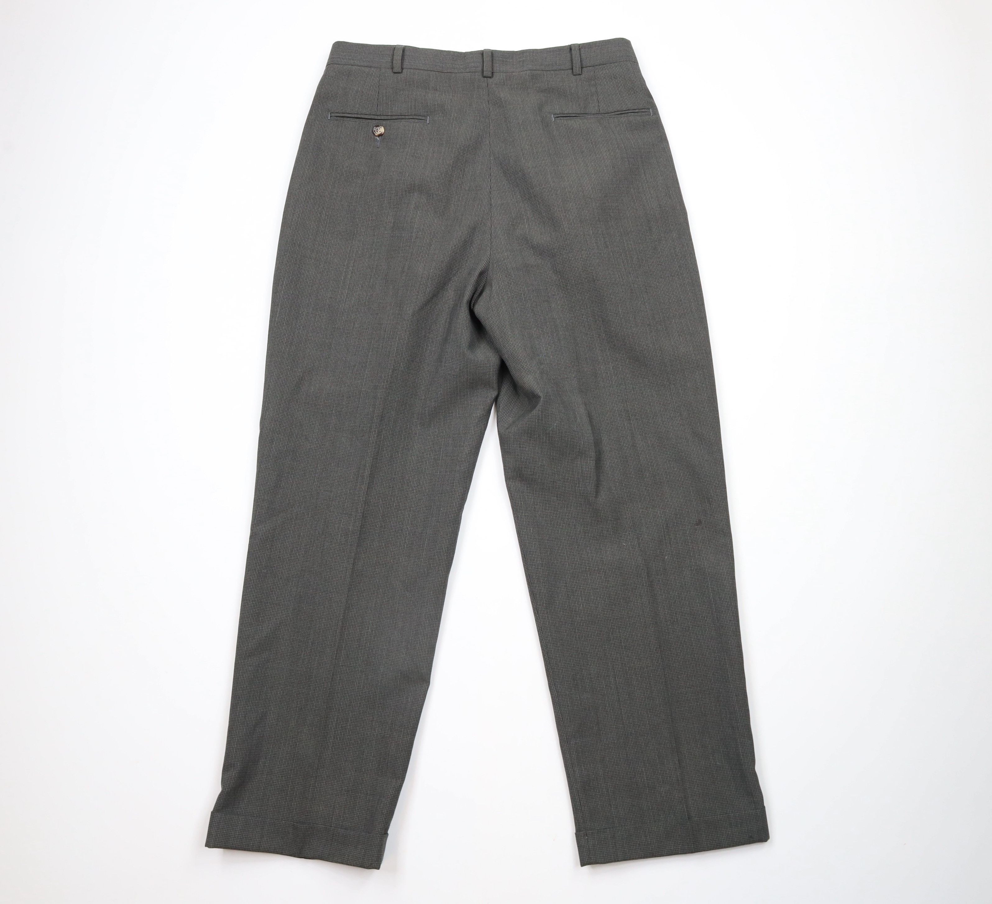 Vintage Vintage 90s Wimbledon Tennis Cuffed Chino Pants Houndstooth Size US 34 / EU 50 - 8 Thumbnail