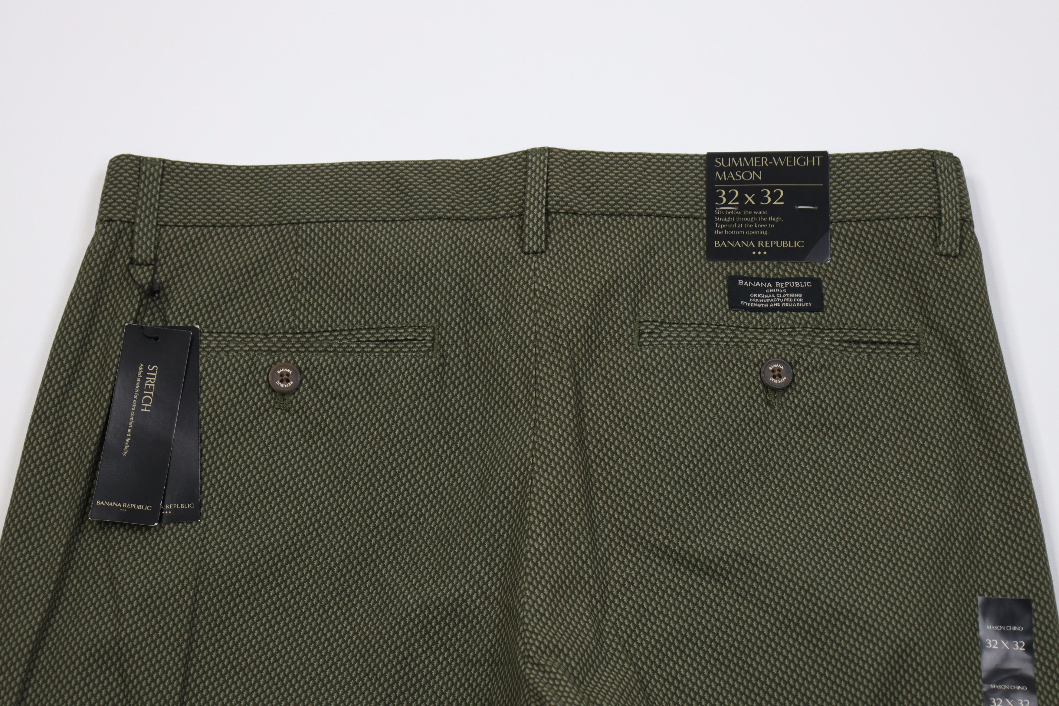 Banana Republic New Banana Republic Mason Summer Weight Chino Pants Green Size US 32 / EU 48 - 11 Thumbnail