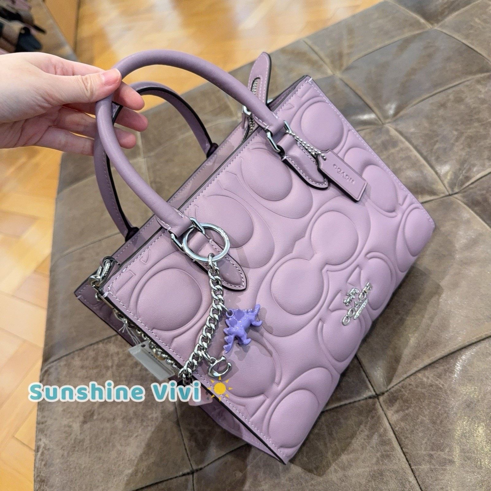 Coach NWT bundle Coach Maggie Small Tote CY670 & CZ633 Motif Chain Size ONE SIZE - 8 Thumbnail