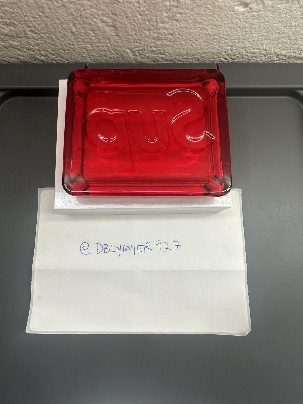 Supreme Supreme Debossed Glass Ashtray Size ONE SIZE - 3 Thumbnail