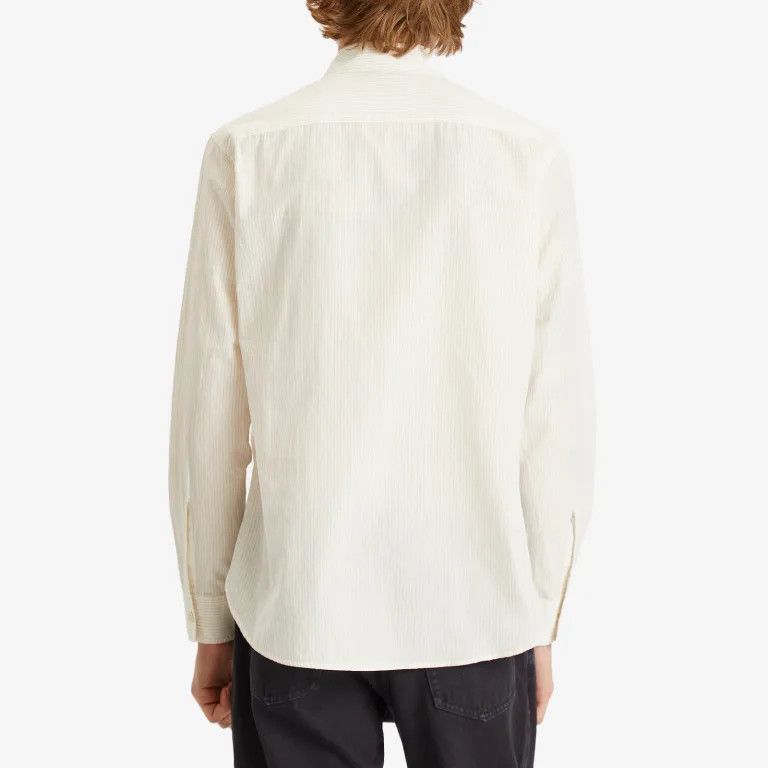 Saint Laurent Paris o1bcso1str1025 Oversize Shirt Dobby Stripes in White/Multi Size US XL / EU 56 / 4 - 3 Thumbnail