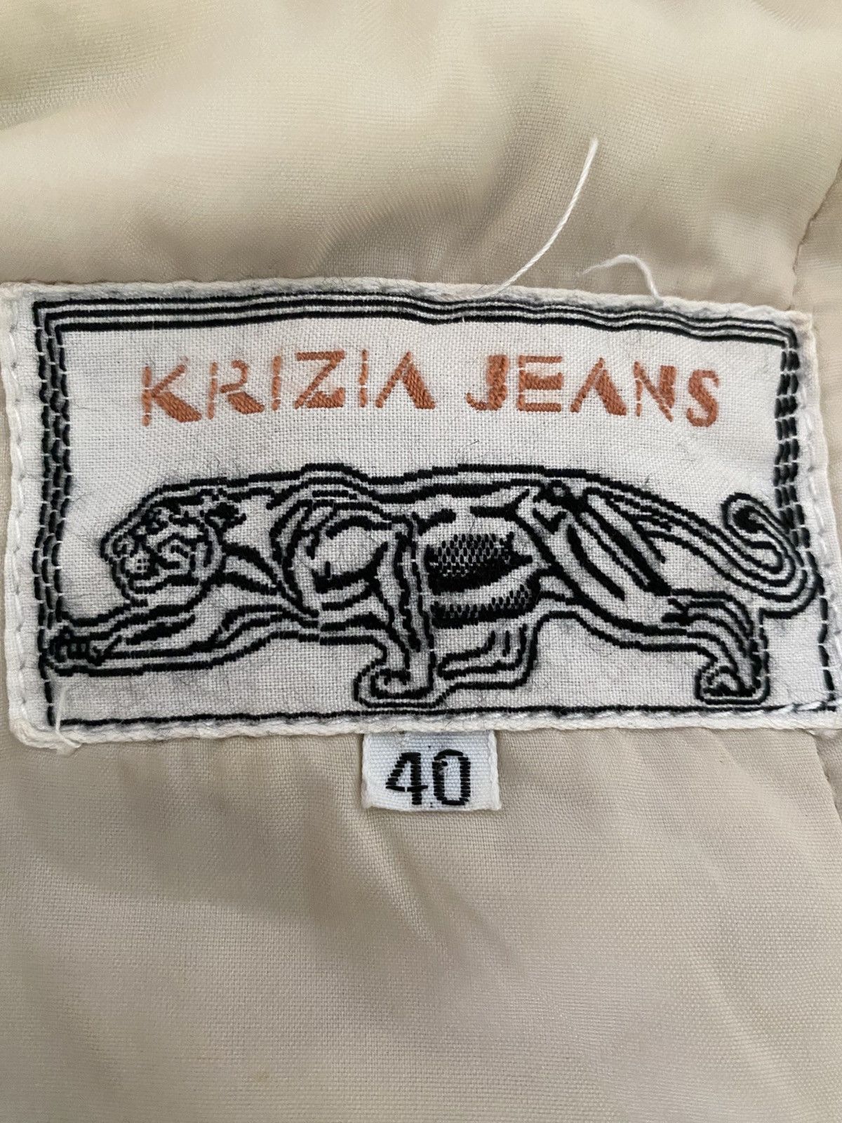 Hysteric Glamour KRIZIA JEANS BIG LOGO MYSTERY AND ADVENTURE DENIM JACKET Size US L / EU 52-54 / 3 - 16 Thumbnail