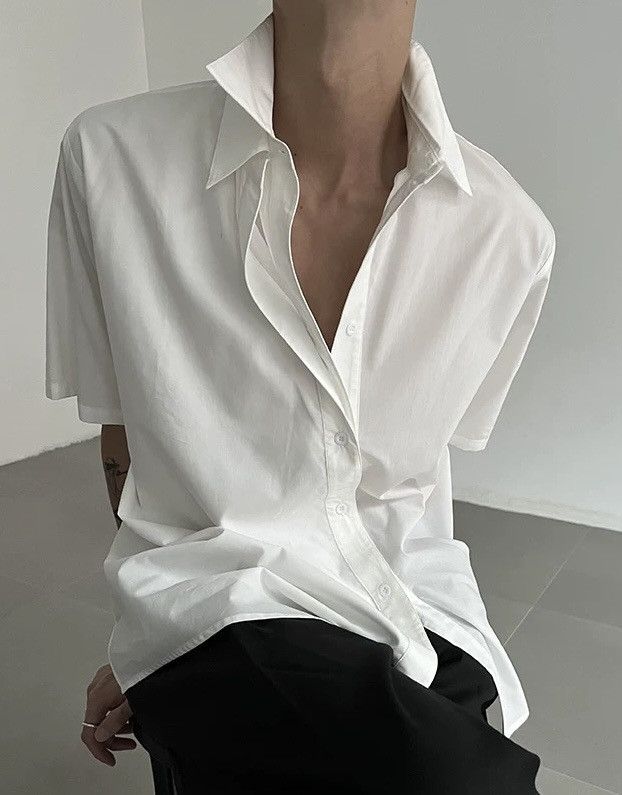 Japanese Brand × Vintage Cleanfit retro fashion double collar shirt Size US M / EU 48-50 / 2 - 2 Thumbnail