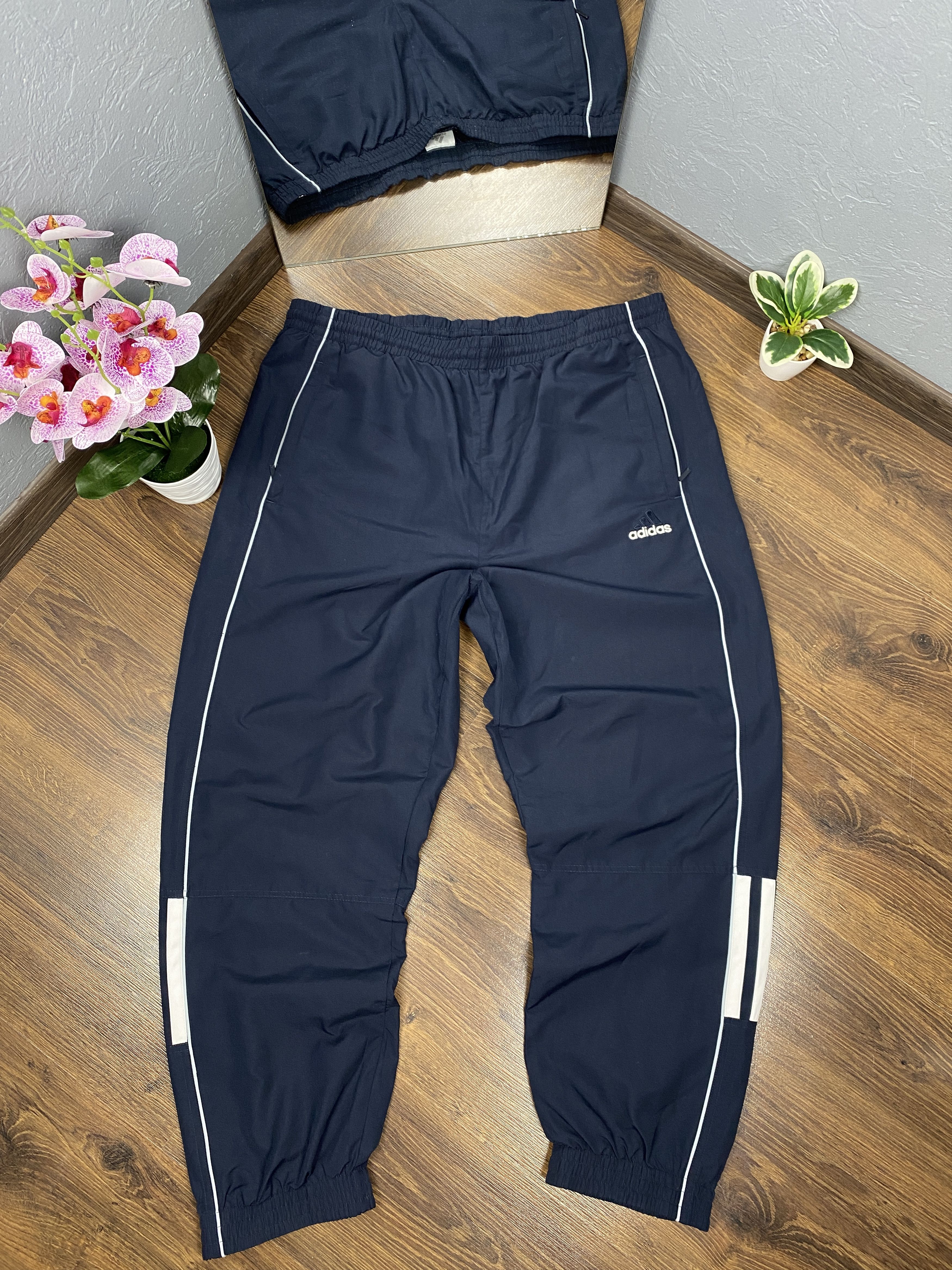 Adidas × Vintage Adidas vintage baggy parachute nylon track pants y2k Size US 36 / EU 52 - 1 Thumbnail