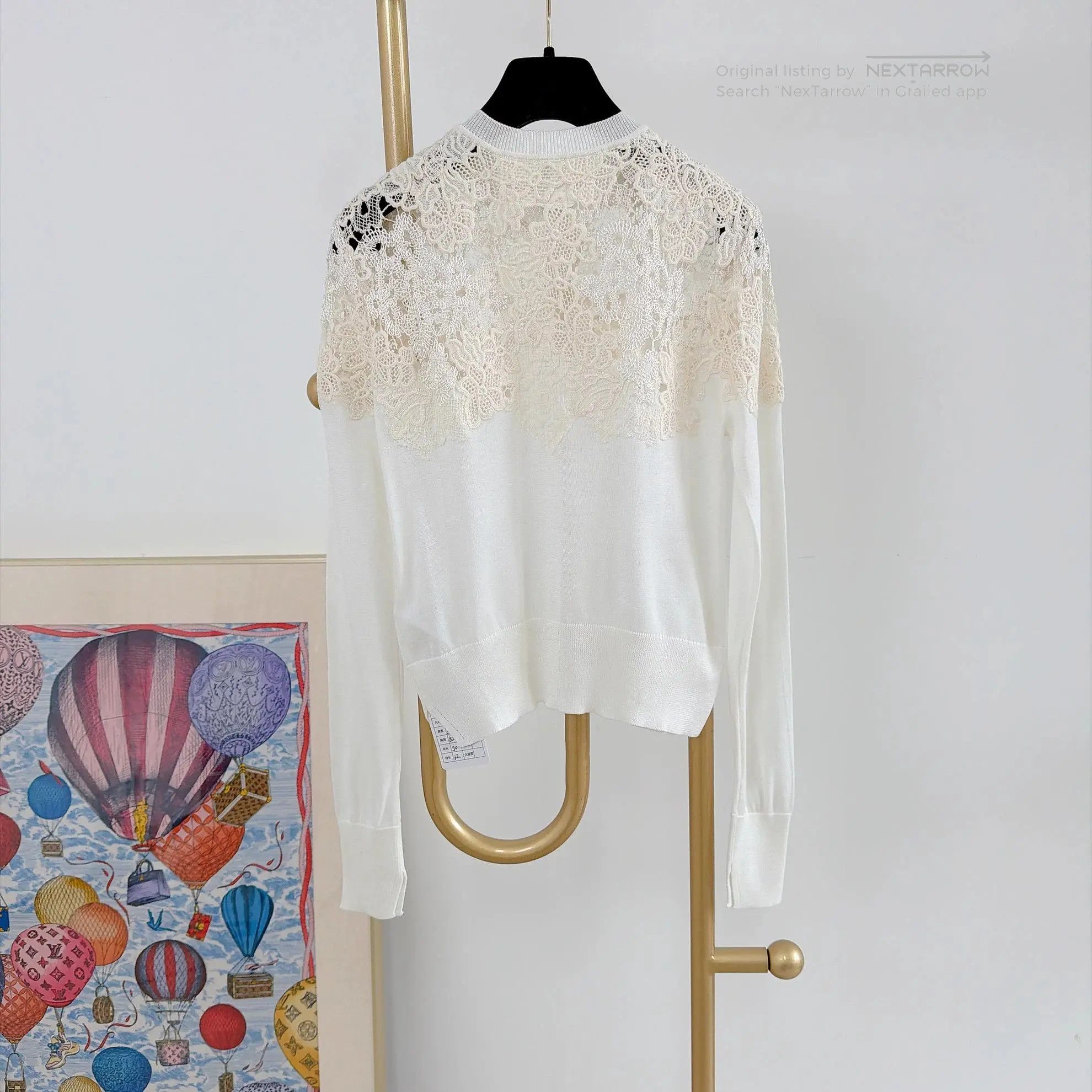 Ermanno Scervino White Lace Knit Cardigan 38, Women's (Size Xs) — image 2 of 6