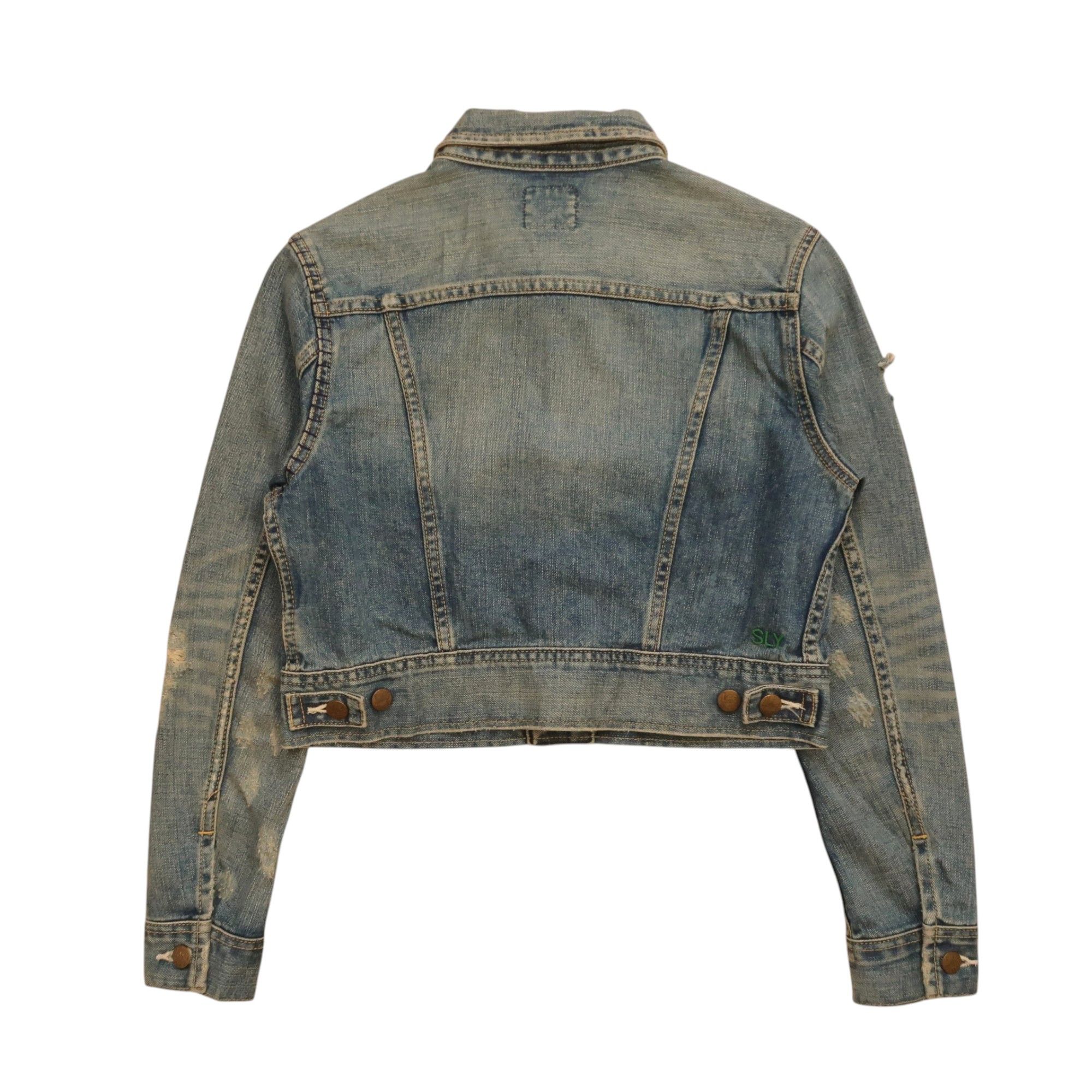 Japanese Brand Lee x Union Made x SLY Japan Distressed Cropped Jacket Size US S / EU 44-46 / 1 - 2 Thumbnail