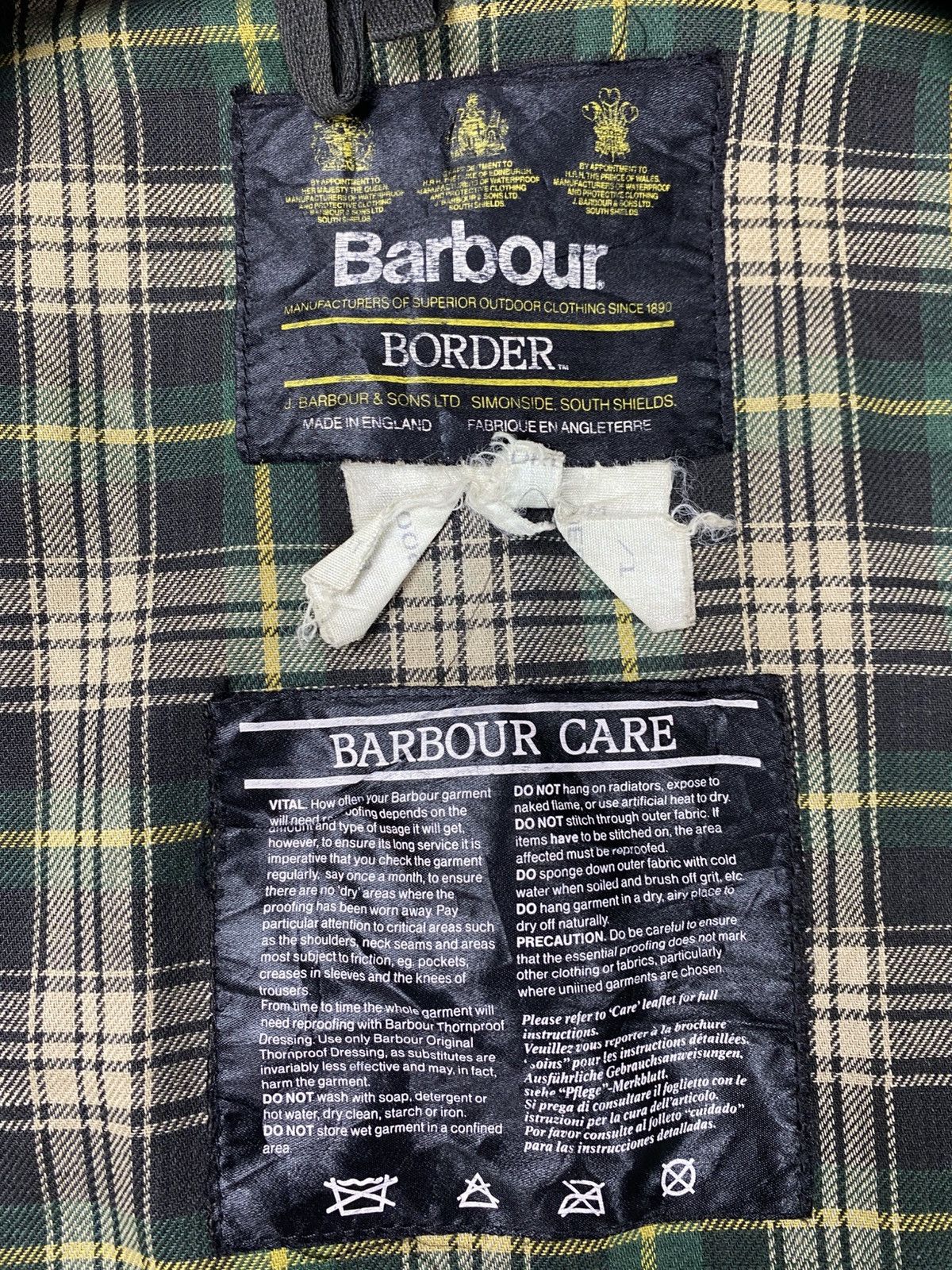 Barbour Vintage Sunfaded Barbour Border Waxed Jacket Made in England Size US XL / EU 56 / 4 - 17 Thumbnail