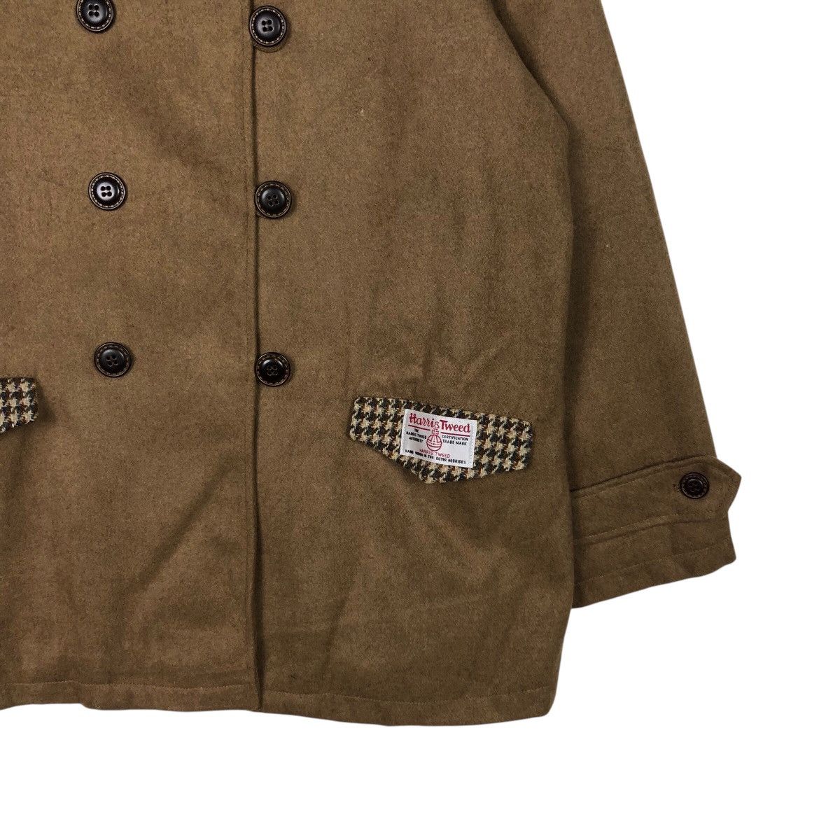 Harris Tweed 📌Vintage Wool Jacket Harris Tweed Rich Brown Size US L / EU 52-54 / 3 - 6 Thumbnail