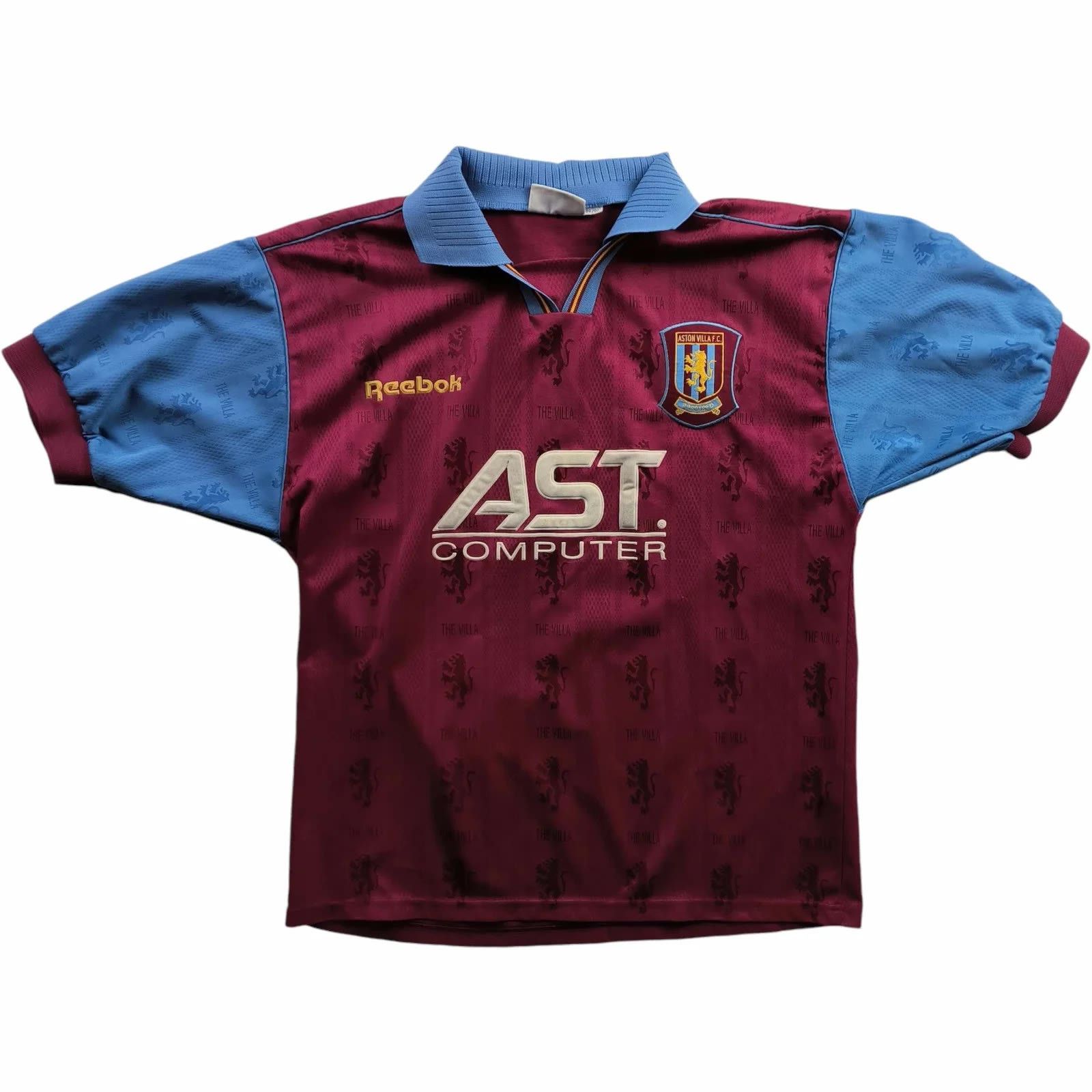 Reebok Aston Villa 1995-97 Reebok home football jersey size M Size US M / EU 48-50 / 2 - 1 Thumbnail
