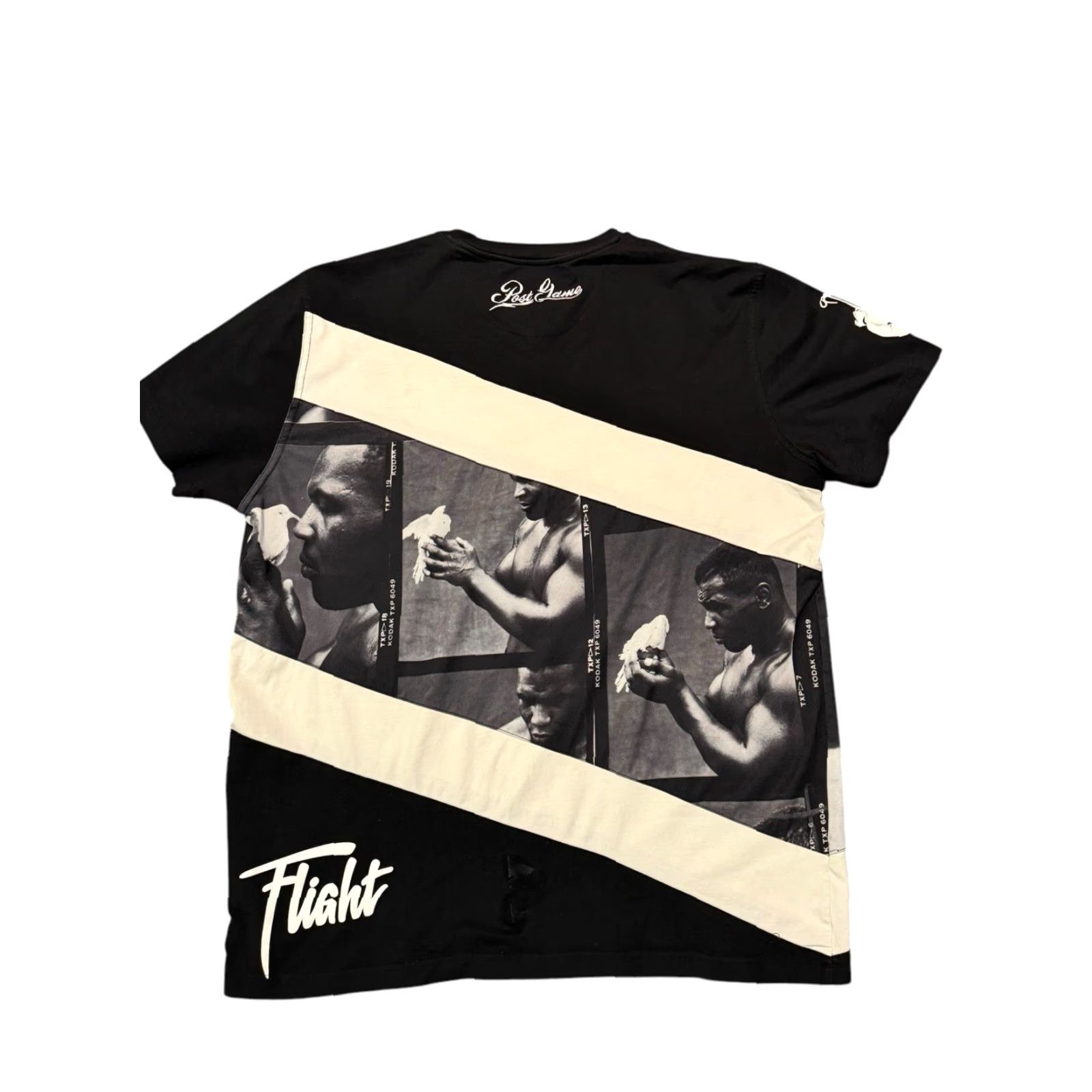 Vintage VINTAGE Post Game Mike Tyson Shirt T-Shirt Mens XL Black Short Sleeve Crew Neck AOP Boxing Sports 90s Art City Hip Hop Double-Sided Size US XL / EU 56 / 4 - 7 Thumbnail