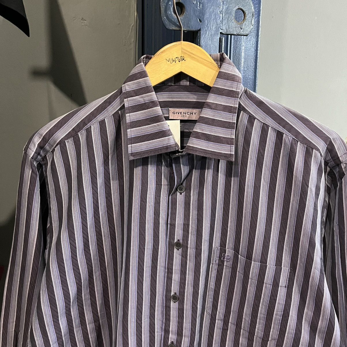 Givenchy Givenchy Luxury Striped Long sleeve button/style Isseymiyake Size US L / EU 52-54 / 3 - 2 Thumbnail