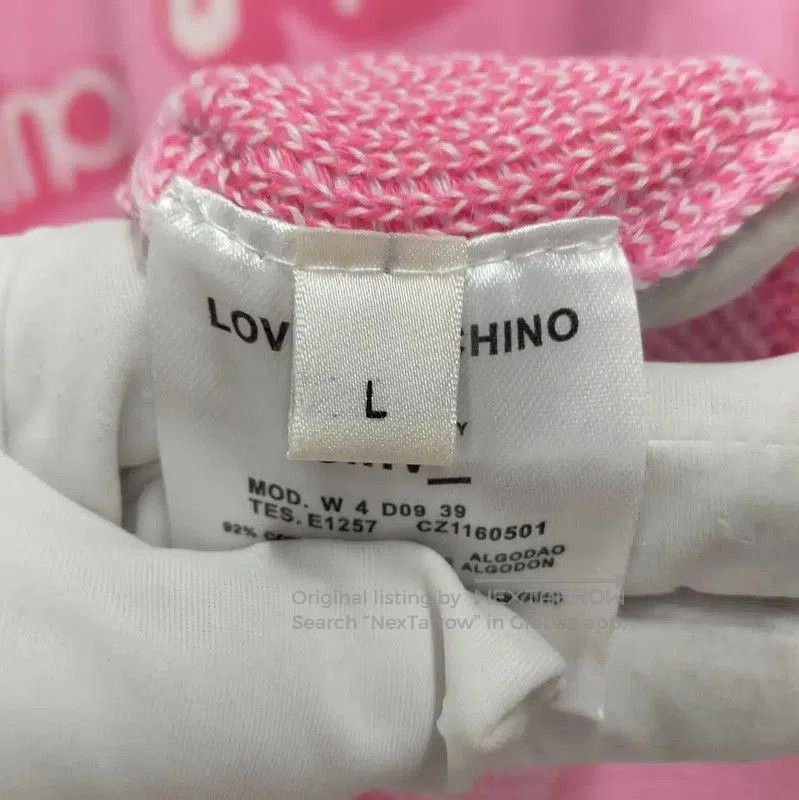 Moschino Moschino Pink Cotton Long Sleeve Pullover Sweater . Size L / US 10 / IT 46 - 5 Thumbnail