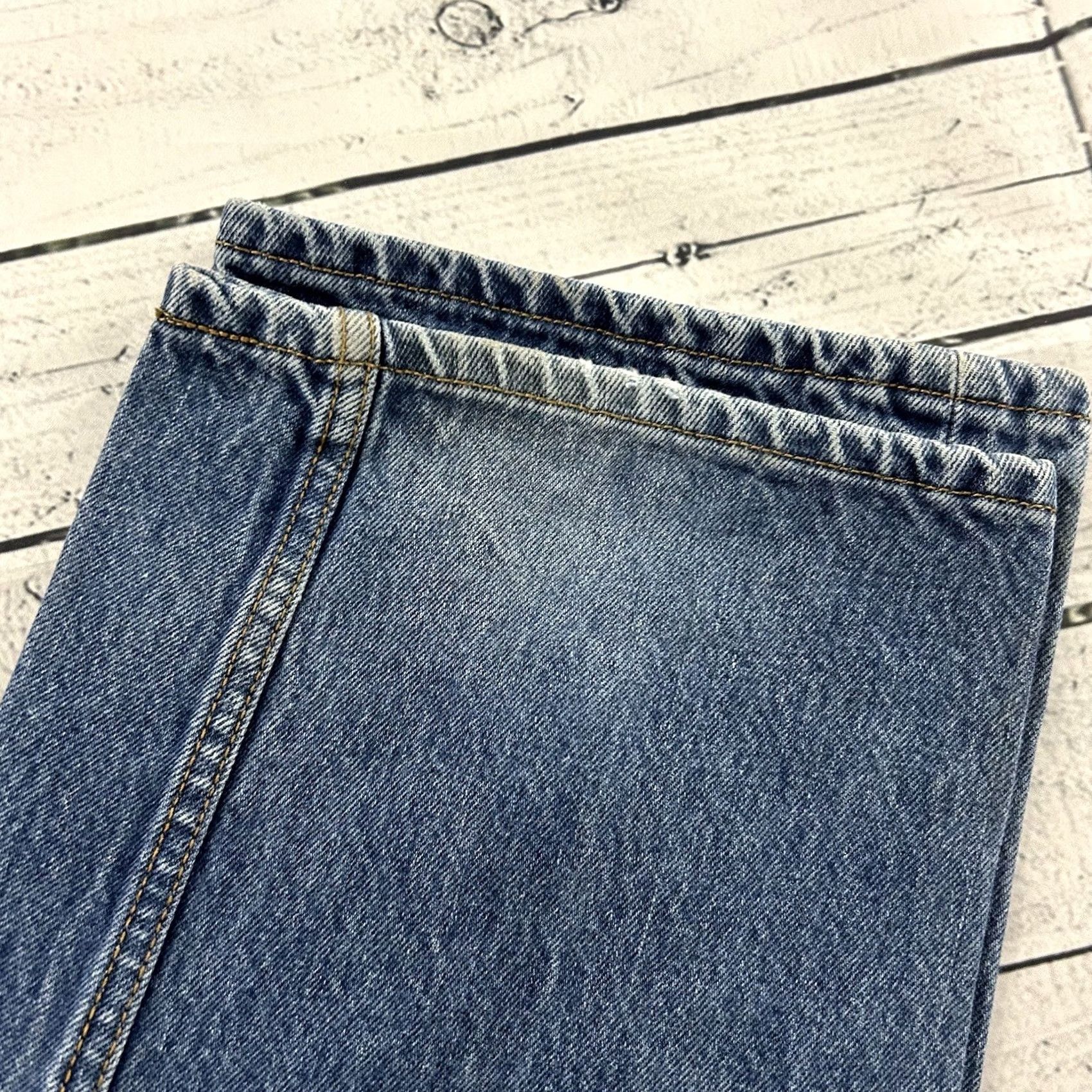 Levi's Levi's 501 XX Original Button Fly Medium Wash Denim Blue Jeans Men's 37x29 Jeans Regular 501 XX Mens Blue Denim Straight Jeans Size US 37 - 4 Thumbnail