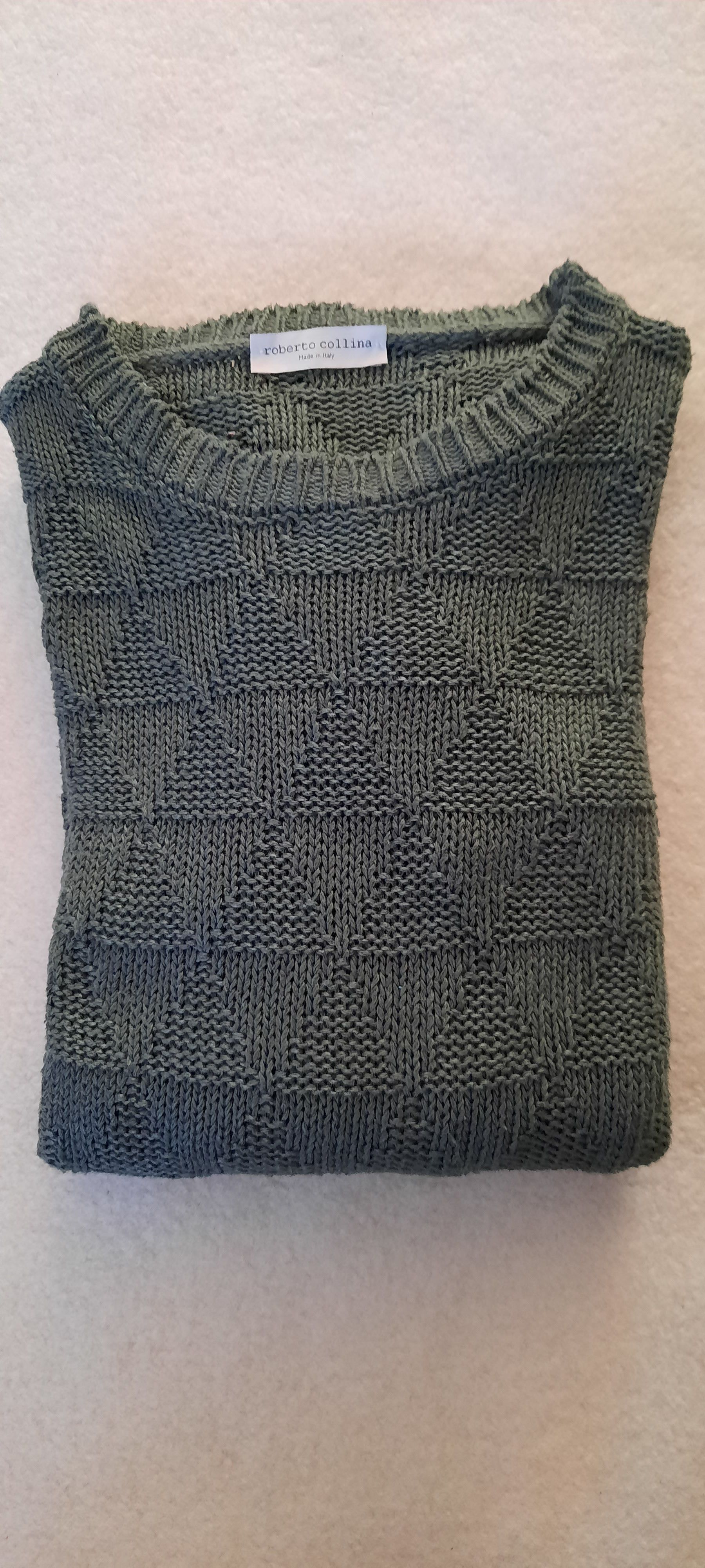 Roberto Collina ROBERTO COLLINA Men's Sweater Linen Silk 50 Size US M / EU 48-50 / 2 - 1 Thumbnail
