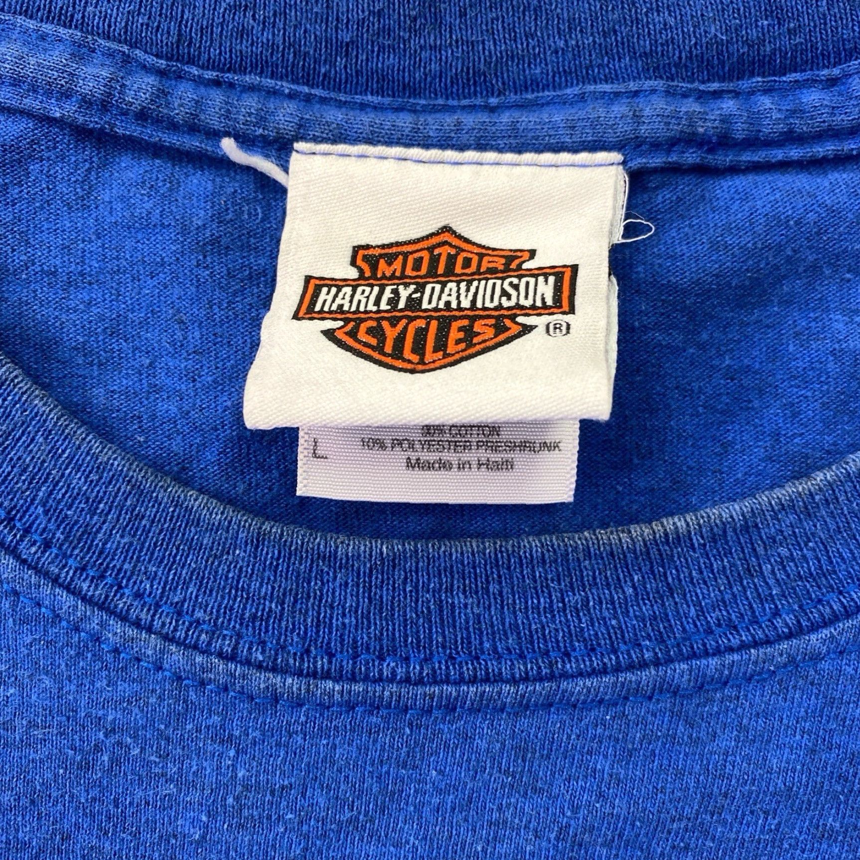 Harley Davidson Harley-Davidson T-Shirt Men’s L Blue Skeleton Utah Sandy City Biker Motorcycle Outdoor Graphic Crew Neck Short Sleeve Size US L / EU 52-54 / 3 - 3 Thumbnail
