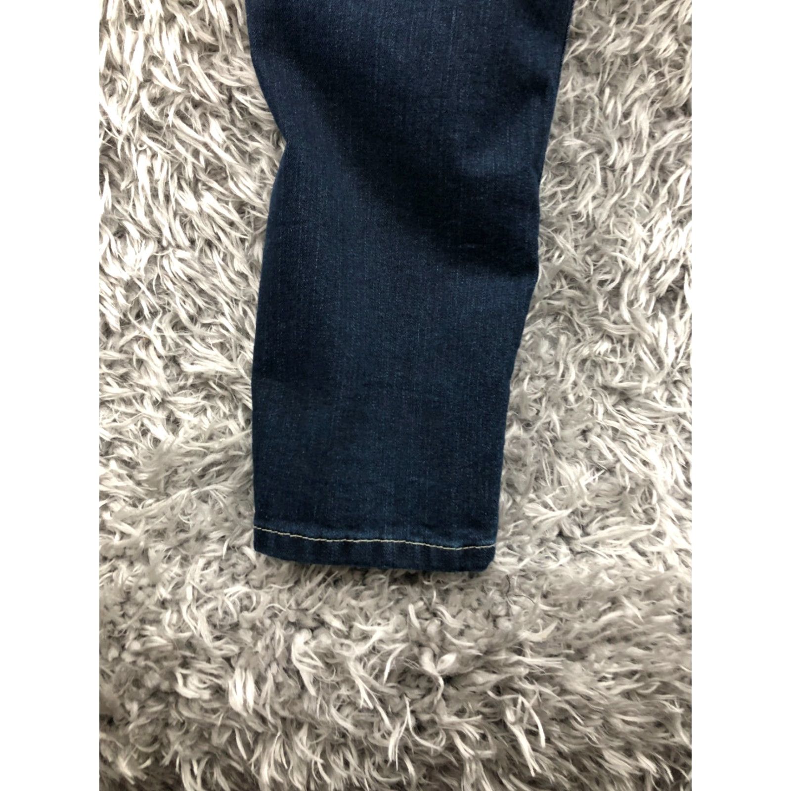 Vintage Blue Asphalt Jeans Skinny Plus Size 22 Womens Medium Wash Blue Denim 5-Pocket Design Regular Rise Belt Loops Zipper Button - 31in Inseam Size 40" / US 18 - 7 Thumbnail