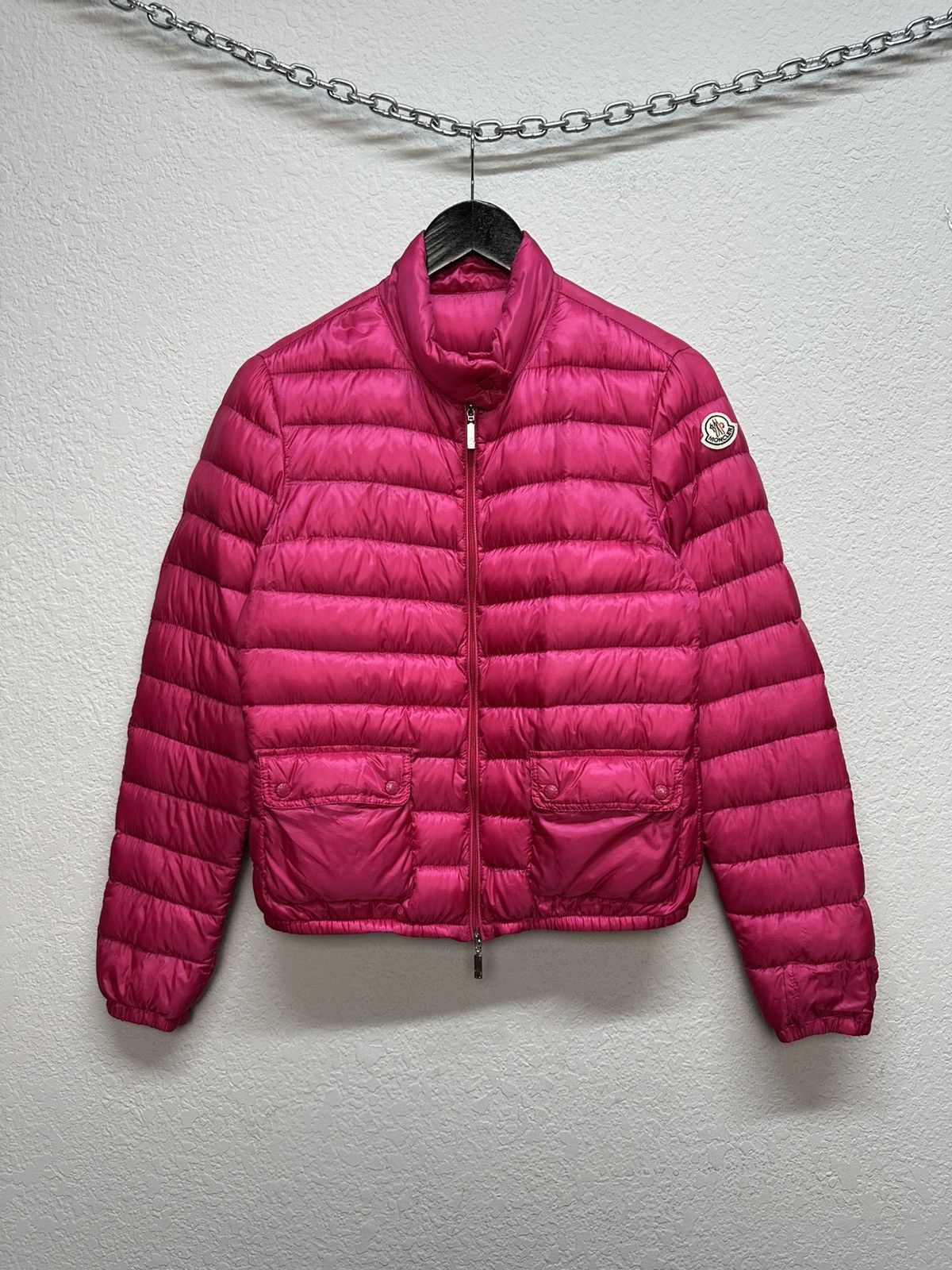 Moncler Moncler Lans Down Puffer Jacket Pink Lightweight Size M / US 6-8 / IT 42-44 - 1 Thumbnail