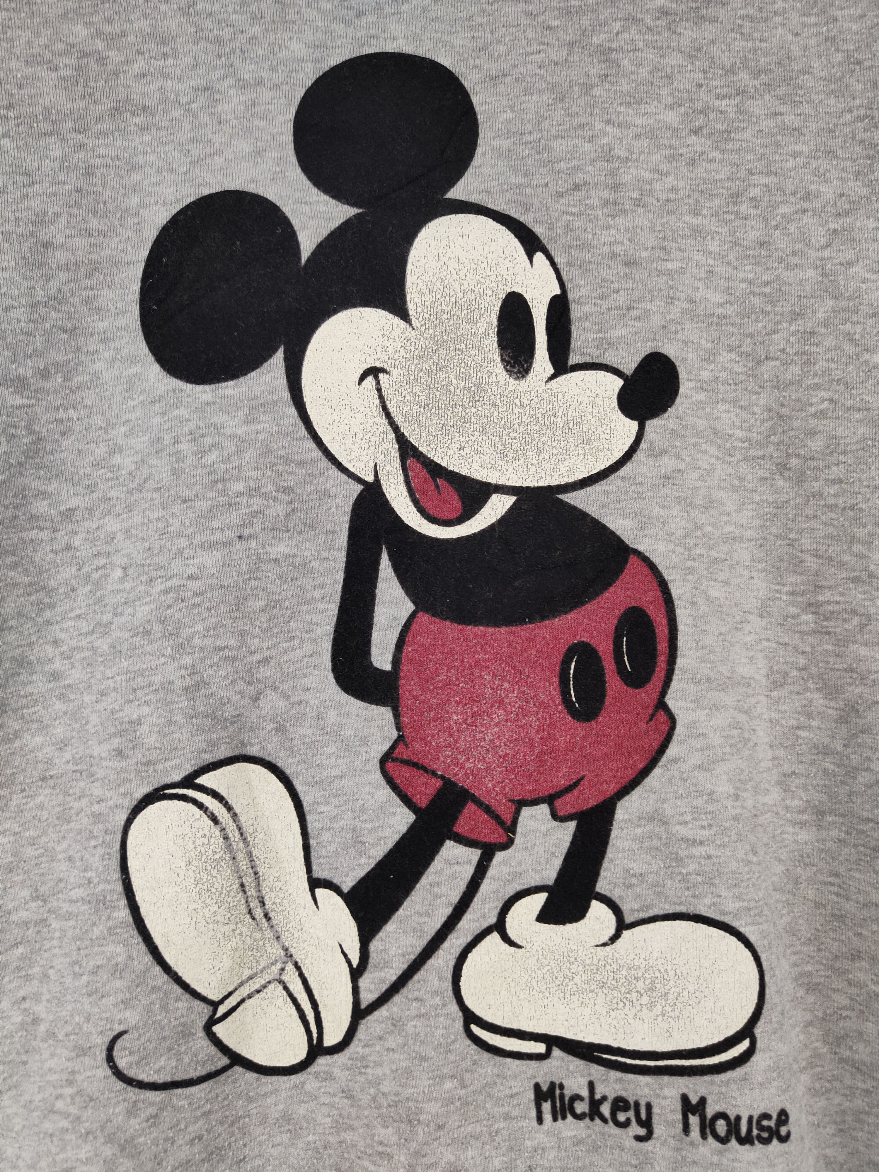 Disney Disney Gray Mickey Mouse Hoodie Sweatshirts #S1557 Size L / US 10 / IT 46 - 3 Thumbnail