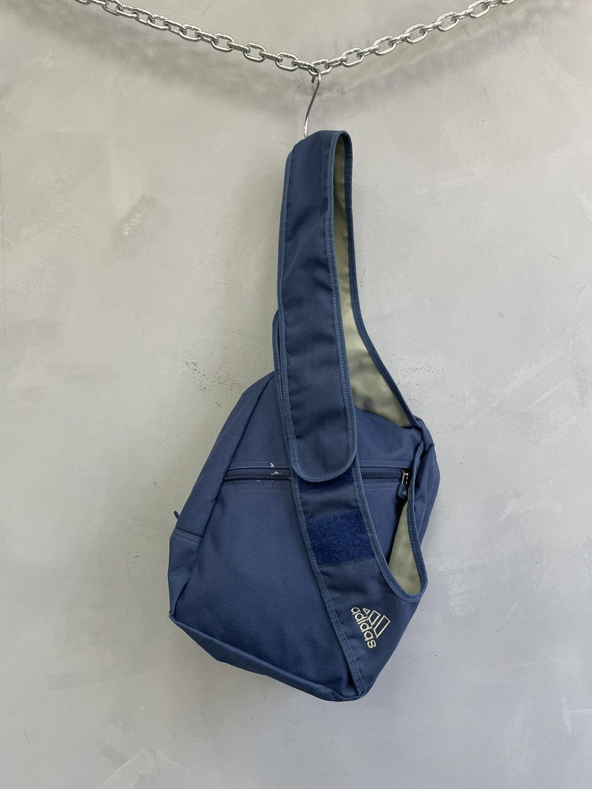 Adidas Adidas blue beige crossbody sling bag vintage 2000s y2k Size ONE SIZE - 6 Thumbnail