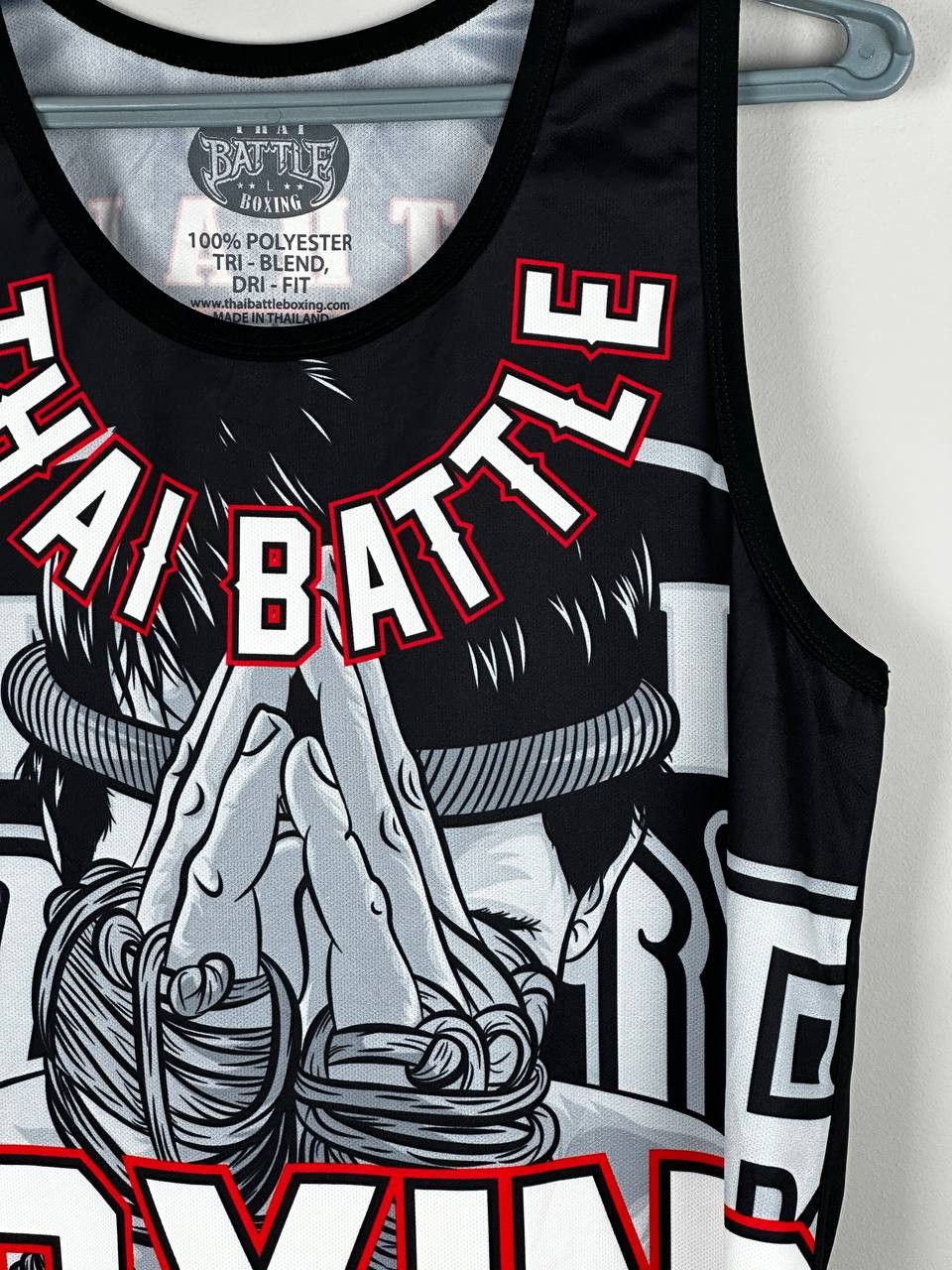 Japanese Brand Thai Battle Boxing MUAI THAI TANK TOP VERY RARE Size US M / EU 48-50 / 2 - 4 Thumbnail