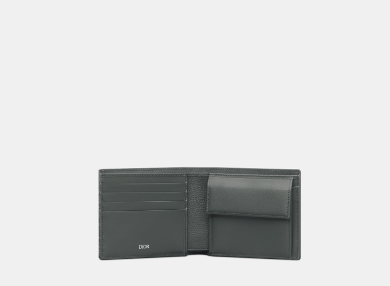 Dior o1w1db10426 2ADBC3 Size :OS/ Saddle Bifold Wallet in Gray Size ONE SIZE - 3 Thumbnail