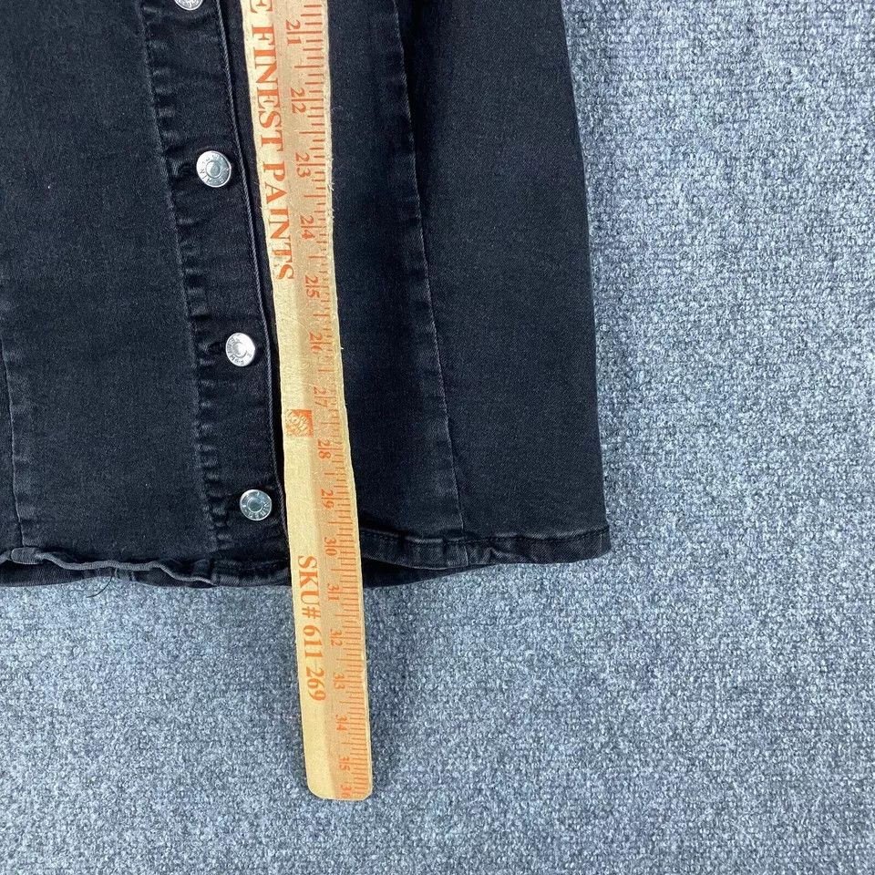 Zara Zara Dress Women's XSD Denim Charcoal Stretch Shirt Sheath Size XS / US 0-2 / IT 36-38 - 5 Thumbnail