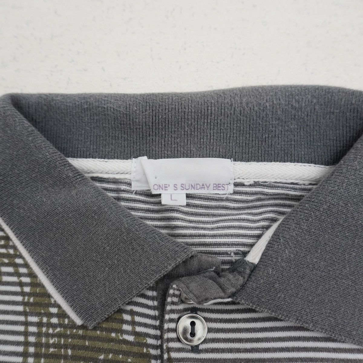 Japanese Brand Vintage Bohemian Striped Polo Tee Y2K Graphic Top Size US L / EU 52-54 / 3 - 6 Thumbnail