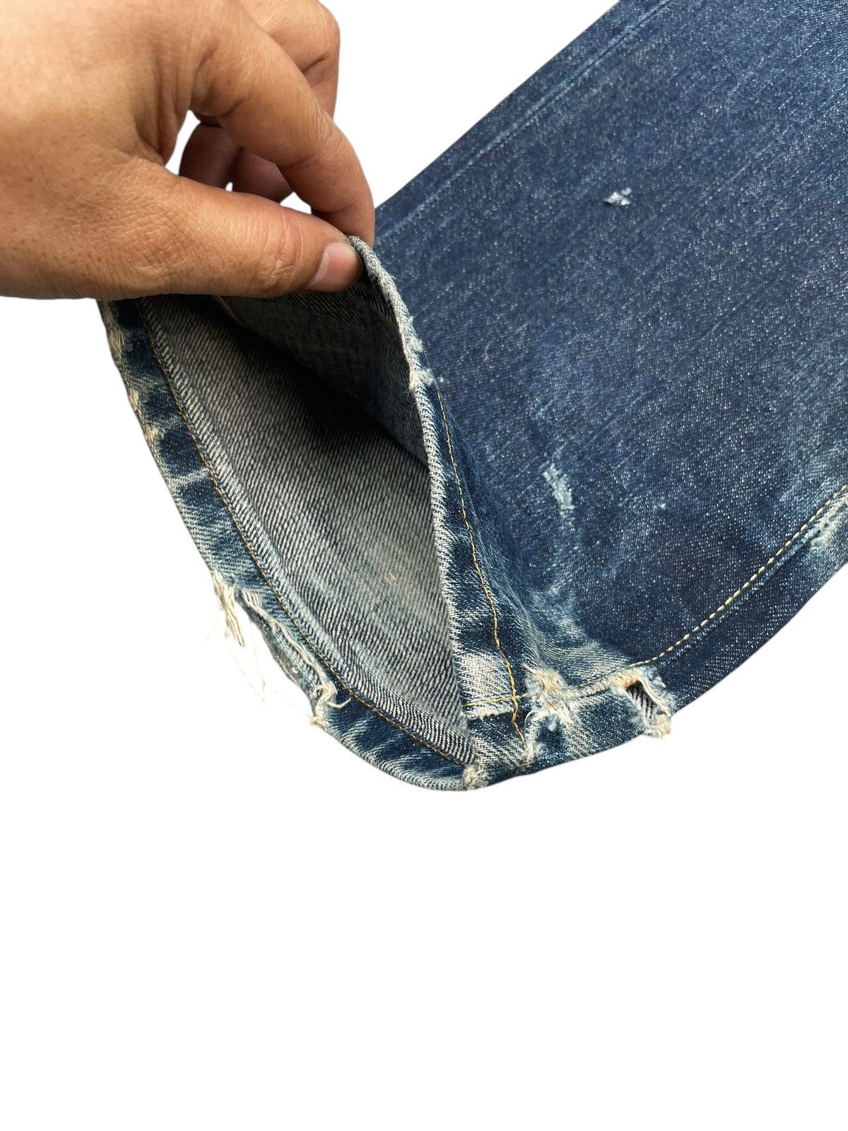 Japanese Brand × Uniqlo Uniqlo UJ S002 Selvedge Distresed Jeans Size US 34 / EU 50 - 17 Thumbnail