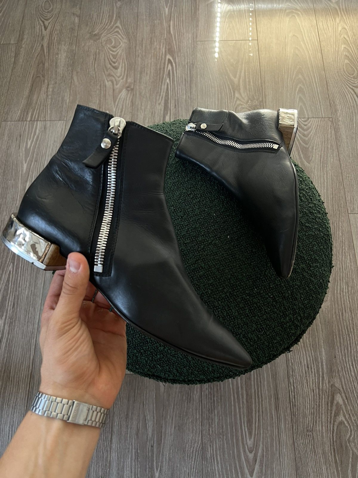AGL × Designer ‼️Designer AGL Vero Cuoio Made in Italy NWT Pointed Toe Boots Size US 7 / IT 37 - 1 Thumbnail