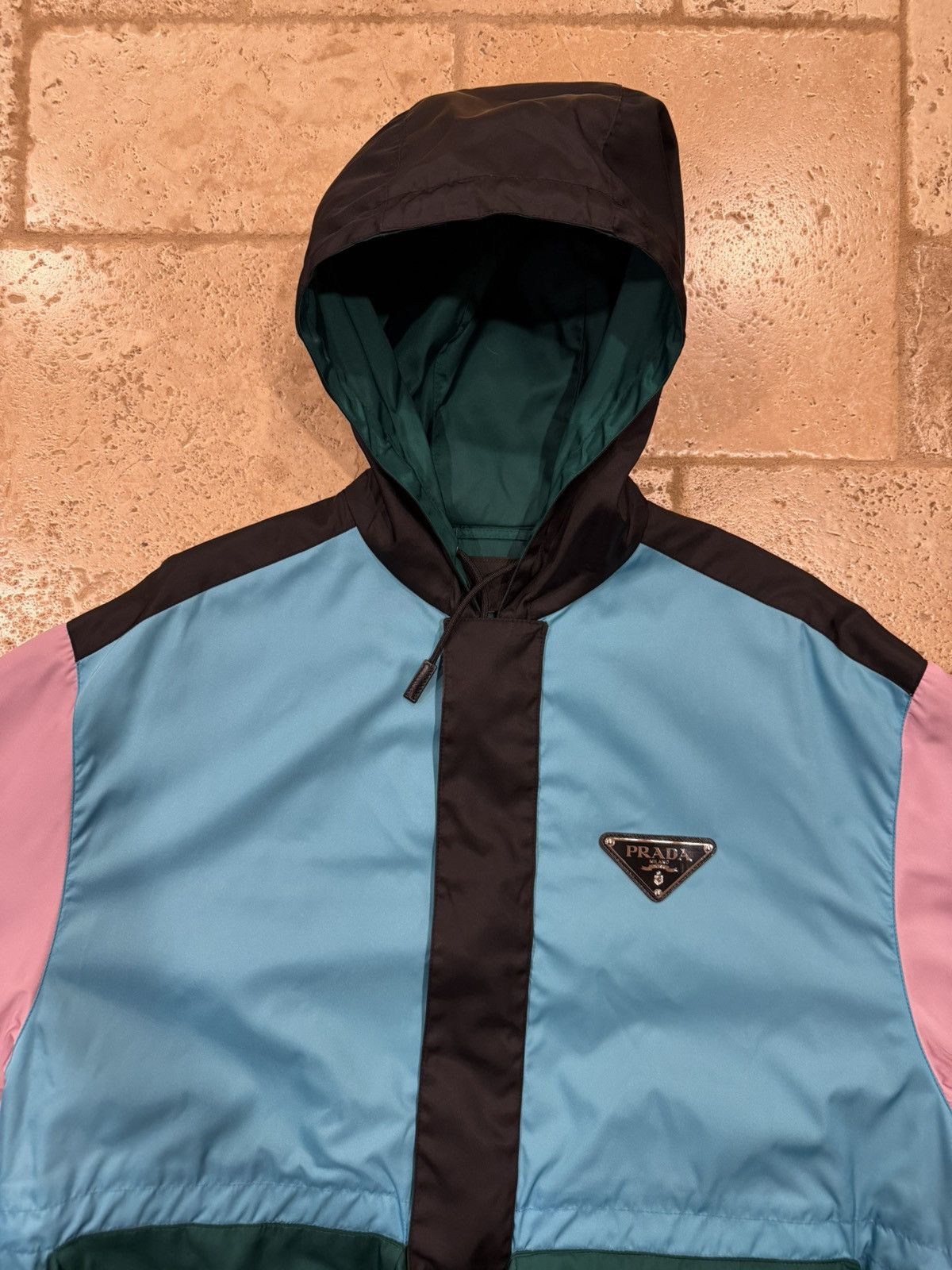 Prada Prada FW18 Nylon Colorblock Cargo Zip Up Runway Jacket Size US M / EU 48-50 / 2 - 8 Thumbnail