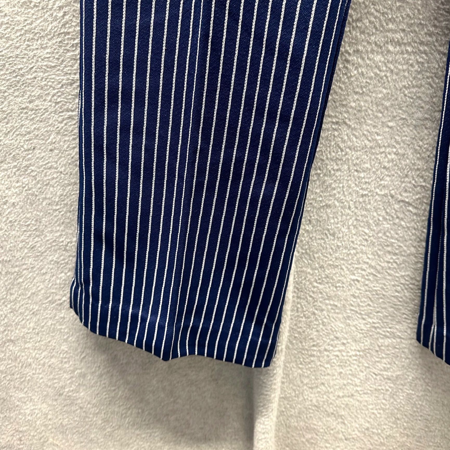 Vintage VINTAGE Queens Way Pants Womens 14 Blue White Stripe 70s Polyester Disco Ladies Pants Dress Pants Womens 14 Blue Stripe 70s Queen Size 36" / US 14 / IT 50 - 3 Thumbnail
