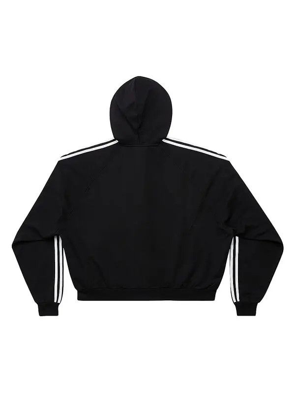 Adidas × Balenciaga o1s1wg110924 Large Hoodie in Black/White Size US XL / EU 56 / 4 - 2 Thumbnail