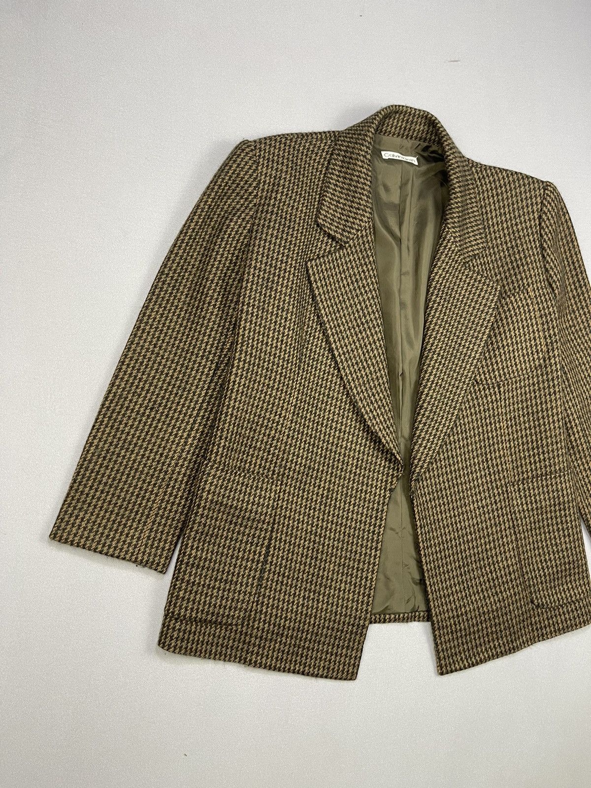 Calvin Klein Vintage Calvin Klein ButtonLess Plaid Marble Check Size US L / EU 52-54 / 3 - 3 Thumbnail