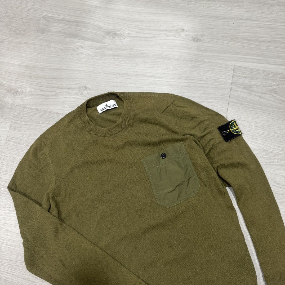 Stone Island Crewneck Sweater – Olive Green