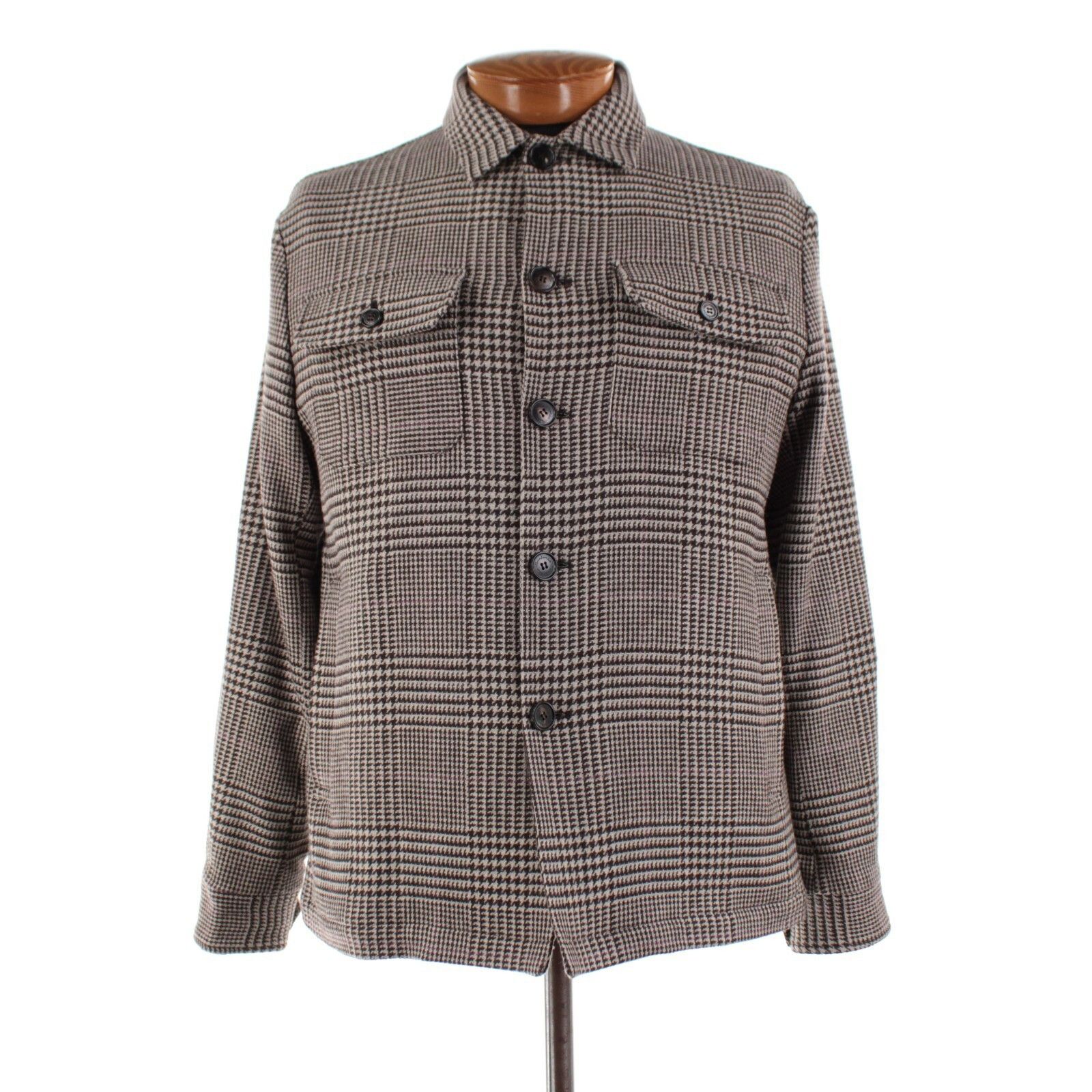 Sartorio Overshirt Size M US In Brown Wool Blend