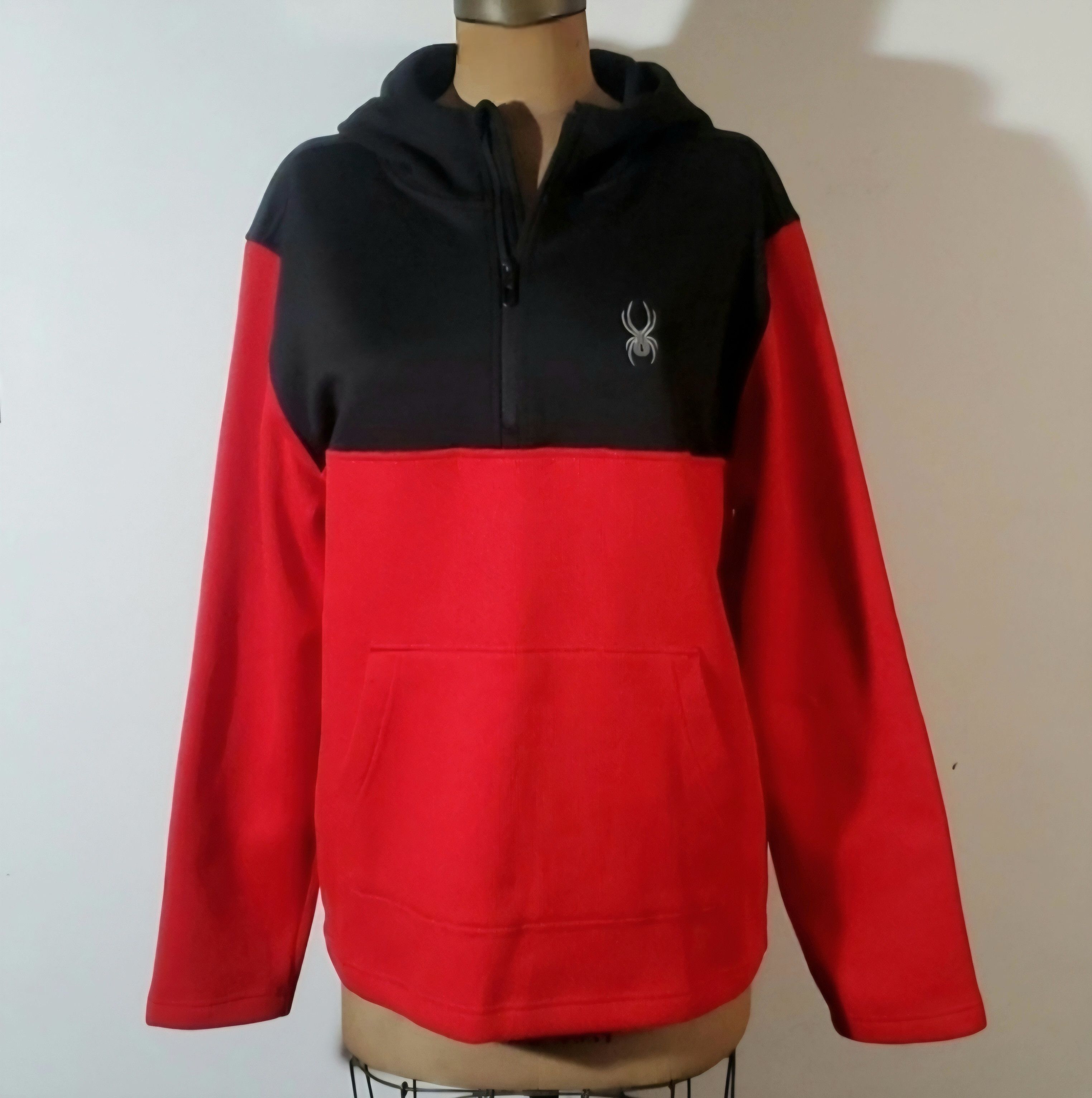 Spyder Spyder Men's L NEW Hoodie Pullover Waffle Thermal Red Black Size US L / EU 52-54 / 3 - 4 Thumbnail
