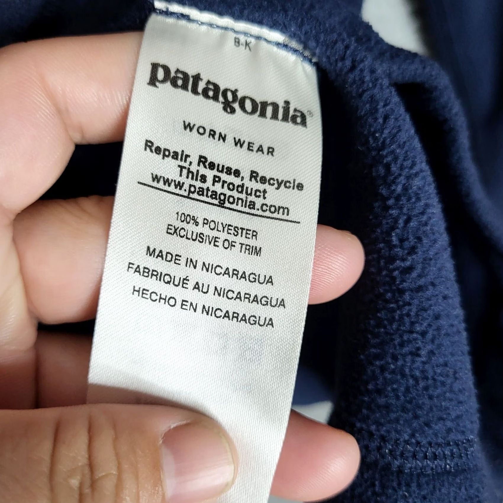 Patagonia Patagonia Jacket Unisex Adult Fleece 1/4 Zip Size M Blue Regular Fit Outdoor Hiking Running & Walking Sweatshirt Pullover Zip Coat Size US M / EU 48-50 / 2 - 7 Thumbnail