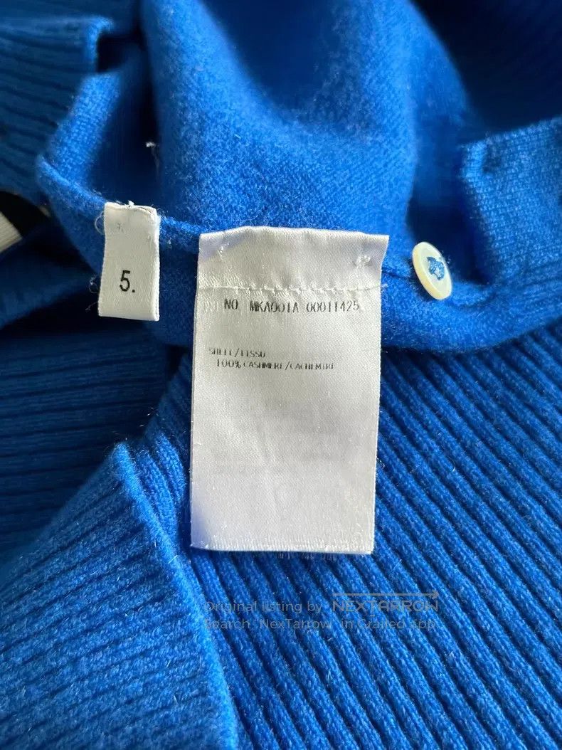 Thom Browne Thom Browne Blue Cashmere Sweater Size US XXL / EU 58 / 5 - 4 Thumbnail