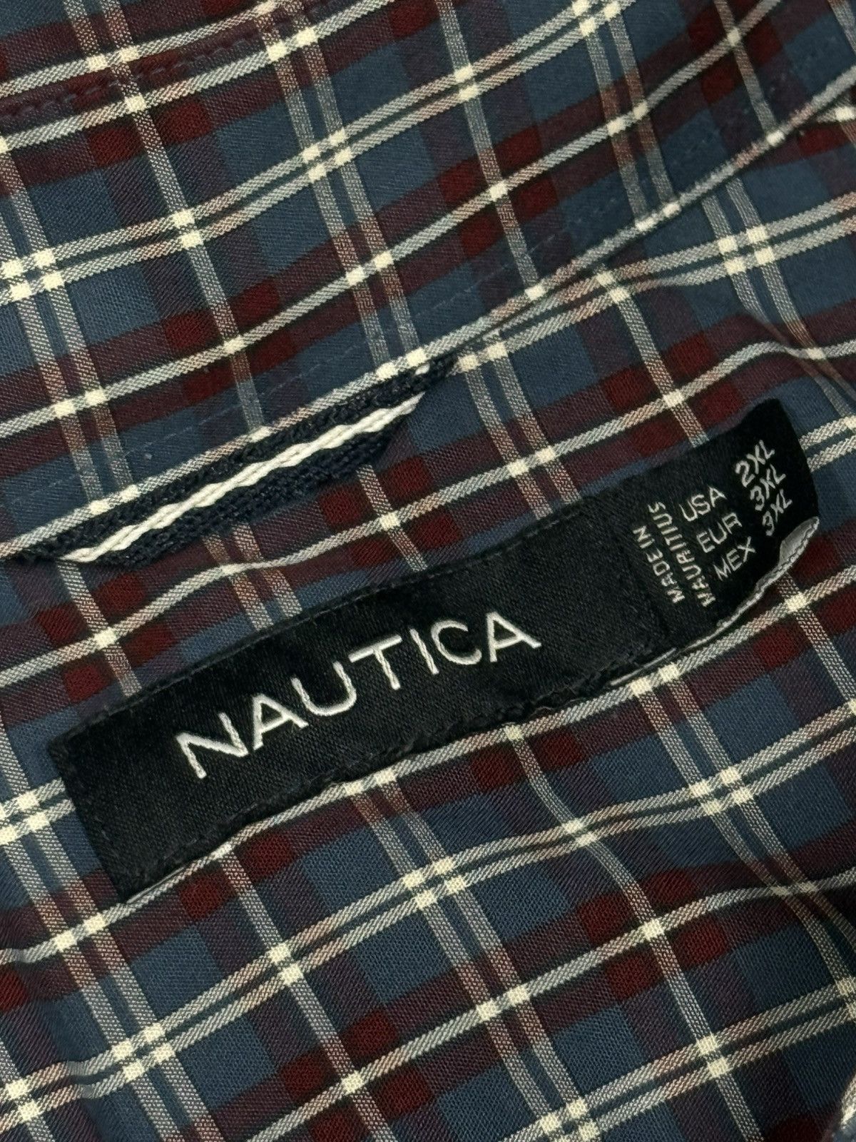 Nautica × Vintage Nautica Plaid Flannel Pocket Shirt 2XL XXL Size US XXL / EU 58 / 5 - 4 Thumbnail