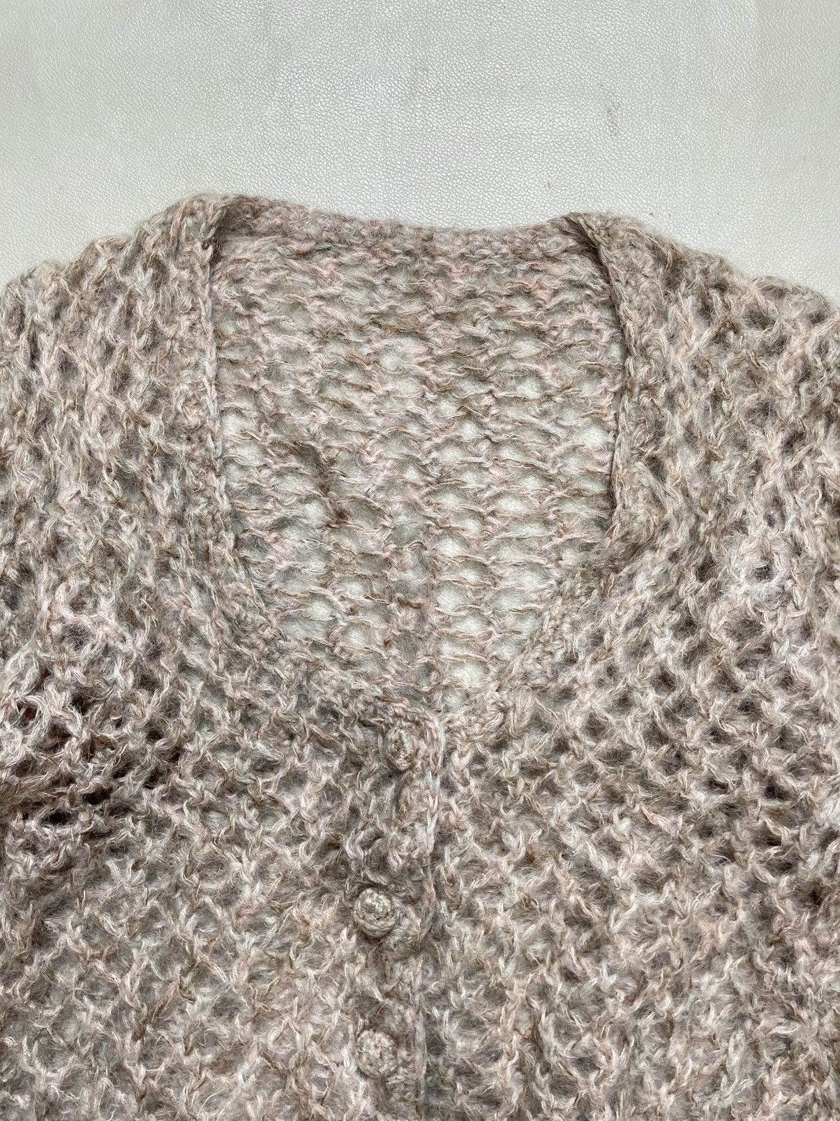 Vintage Vintage 1980s Fishnet Mohair Cardigan Size US S / EU 44-46 / 1 - 2 Thumbnail