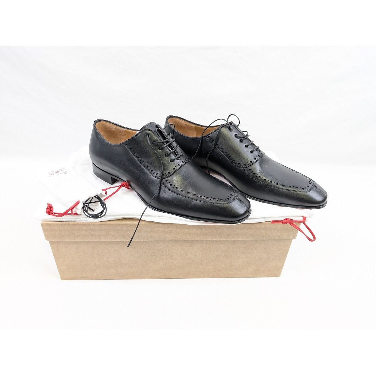Christian Louboutin o1rshd1 Calf Flat Shoes in Black Size US 8 / EU 41 - 22 Thumbnail