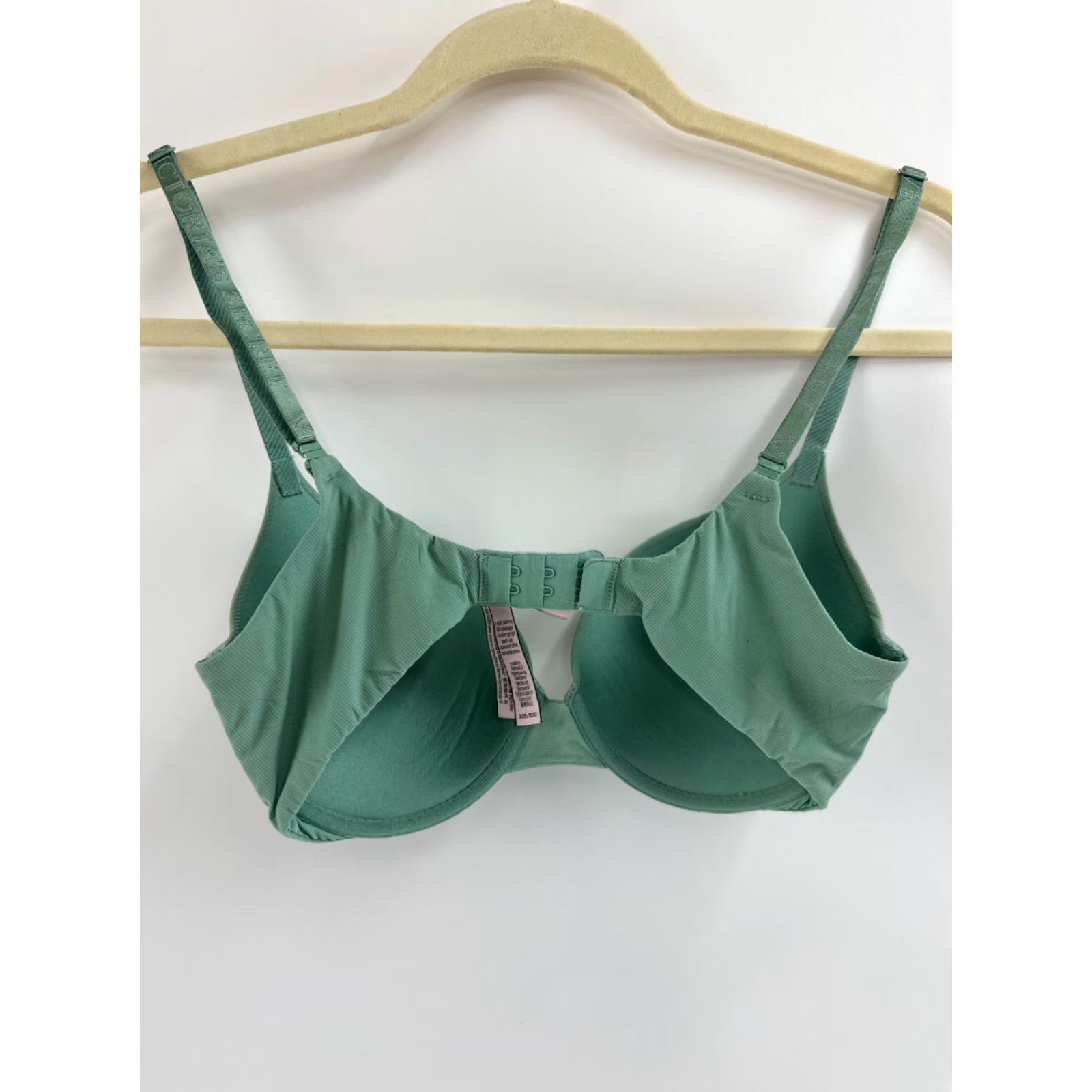Victoria's Secret Victoria's Secret Bra Womens 32D Green Full Coverage Push-Up Wireless Adjustable Strap Classic Size ONE SIZE - 2 Thumbnail