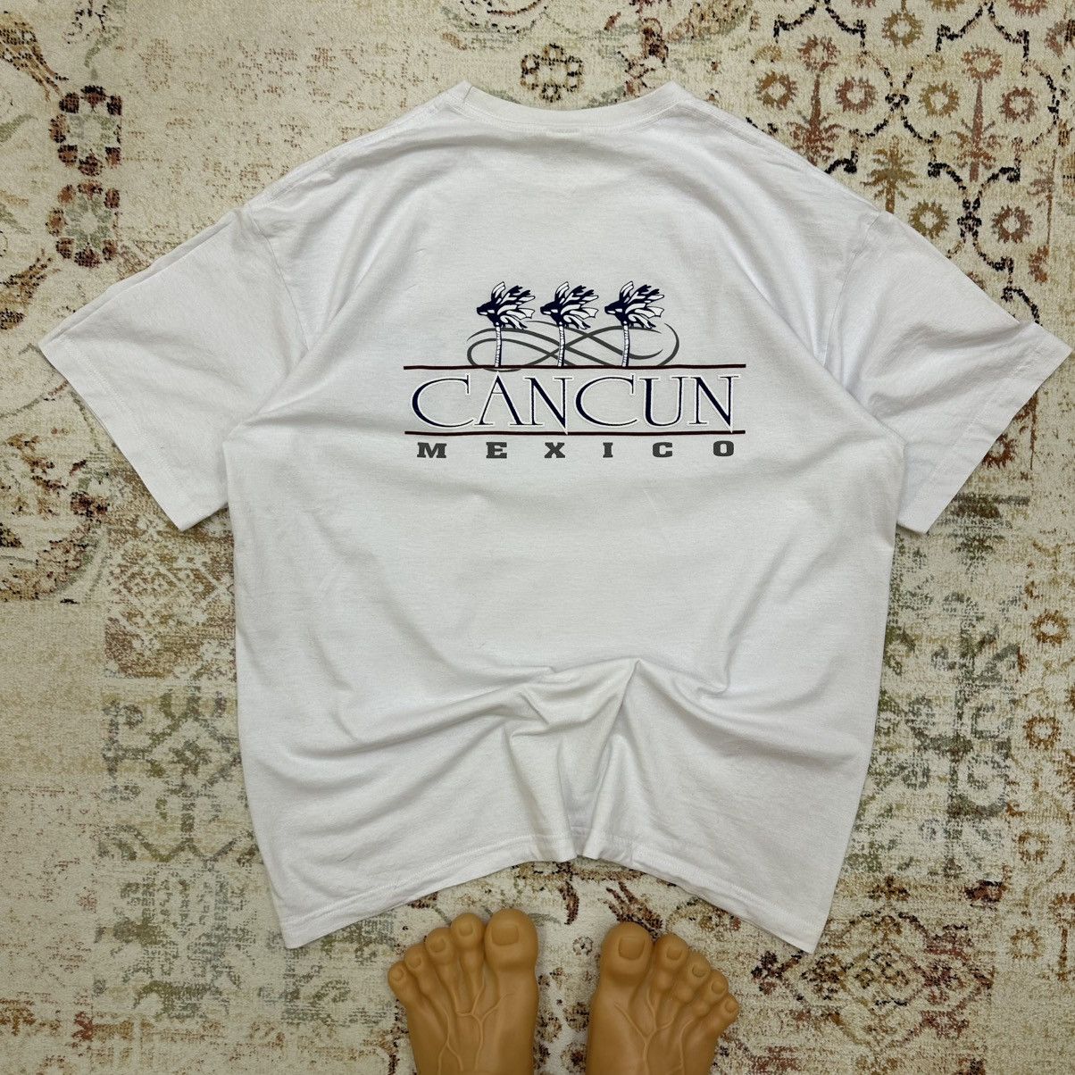 Designer × Vintage Vintage Adult Cancun Mexico T-shirts Big Logo USA 00s Size US XL / EU 56 / 4 - 1 Thumbnail