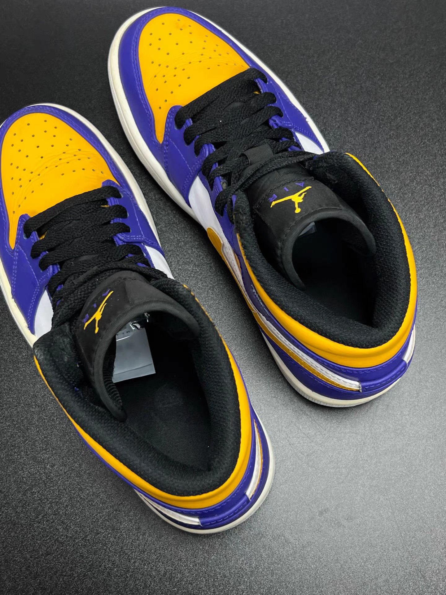 Jordan Brand Air Jordan 1 Mid Lakers K15 Size US 7.5 / EU 40-41 - 4 Thumbnail