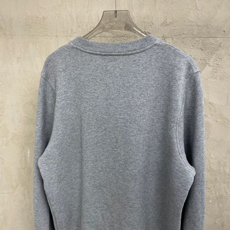Loewe LOEWE Gray embroidered large Logo round neck sweater Size S / US 4 / IT 40 - 4 Thumbnail